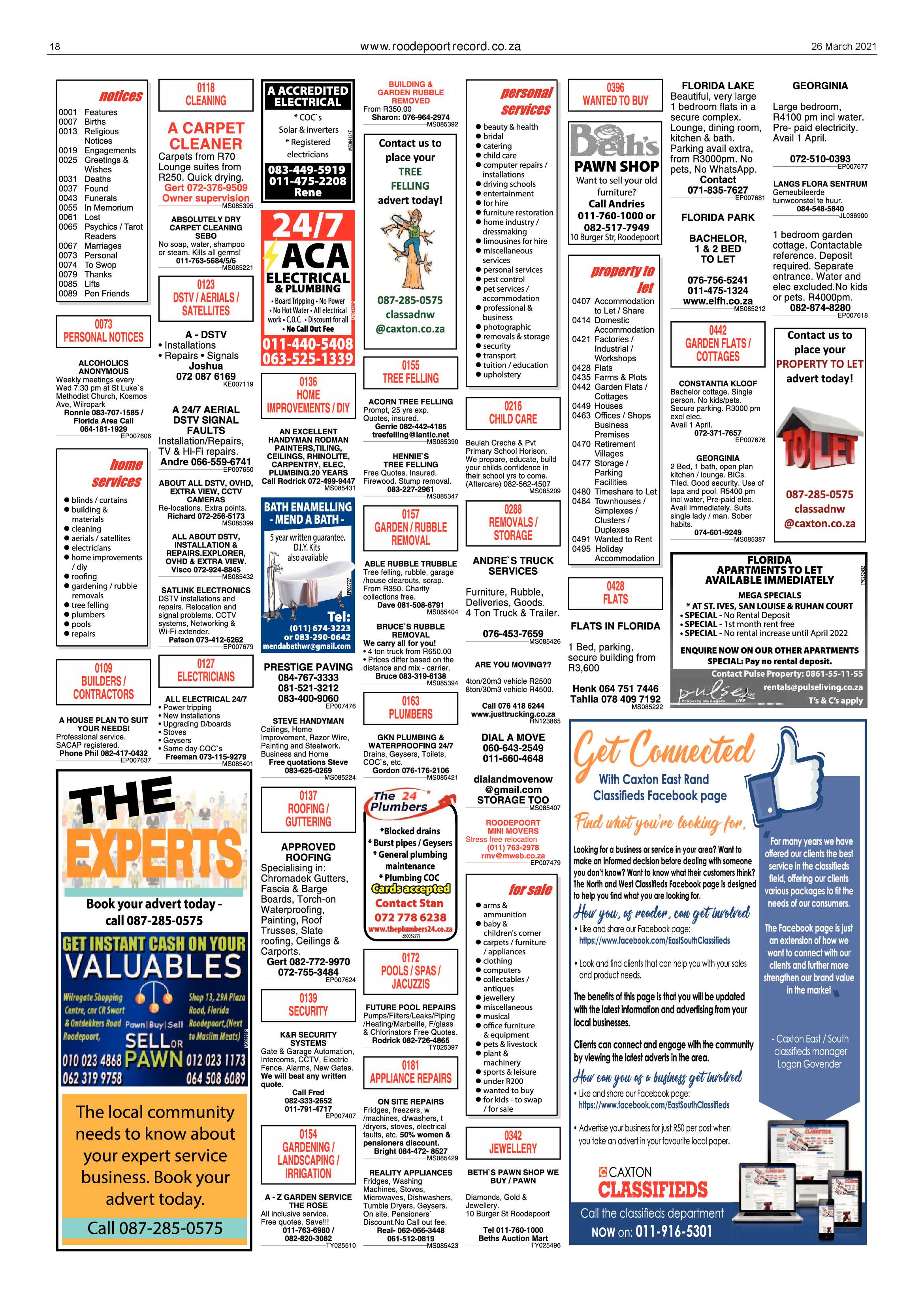 Roodepoort Record 26 March 2021 page 18