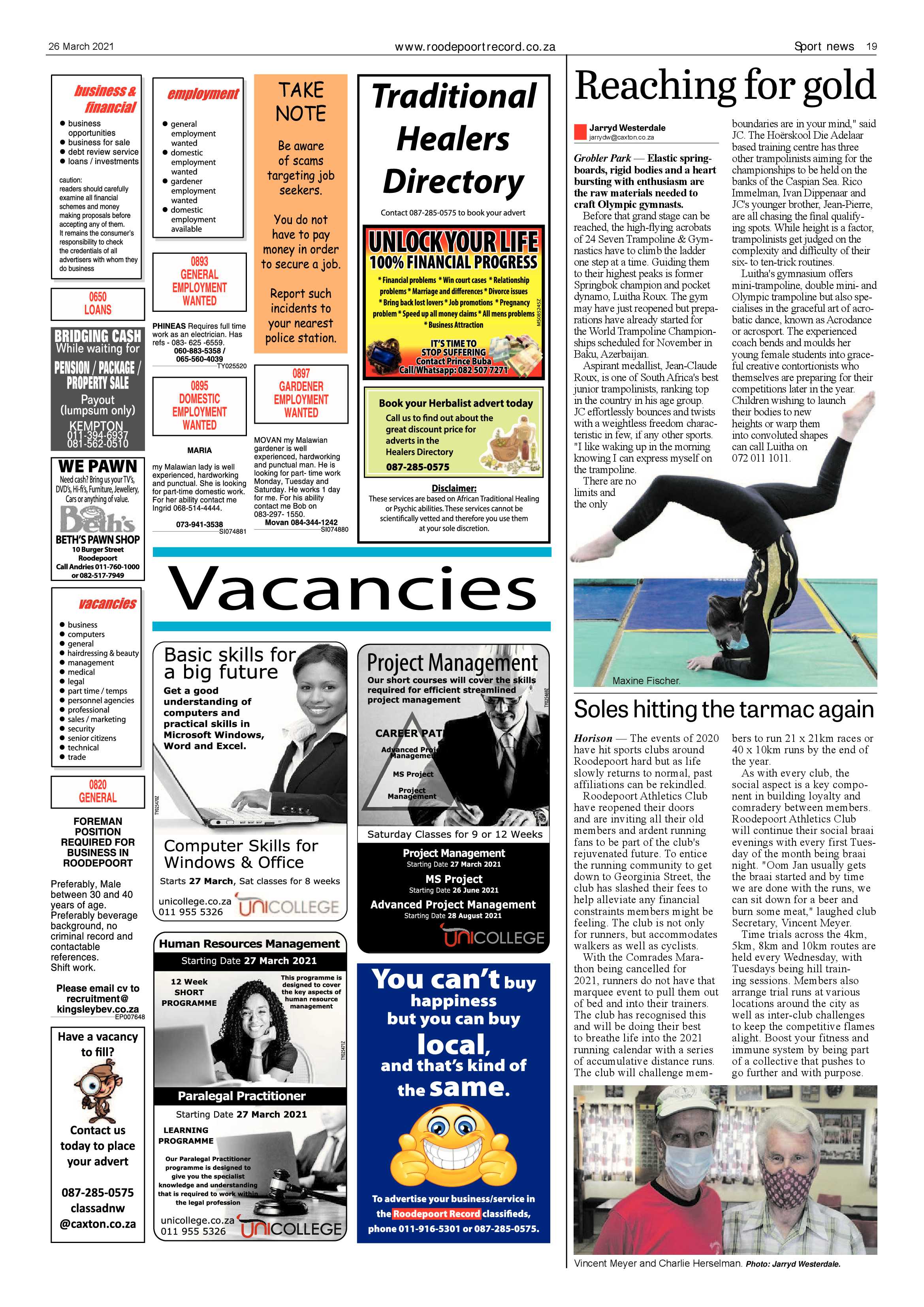 Roodepoort Record 26 March 2021 page 19