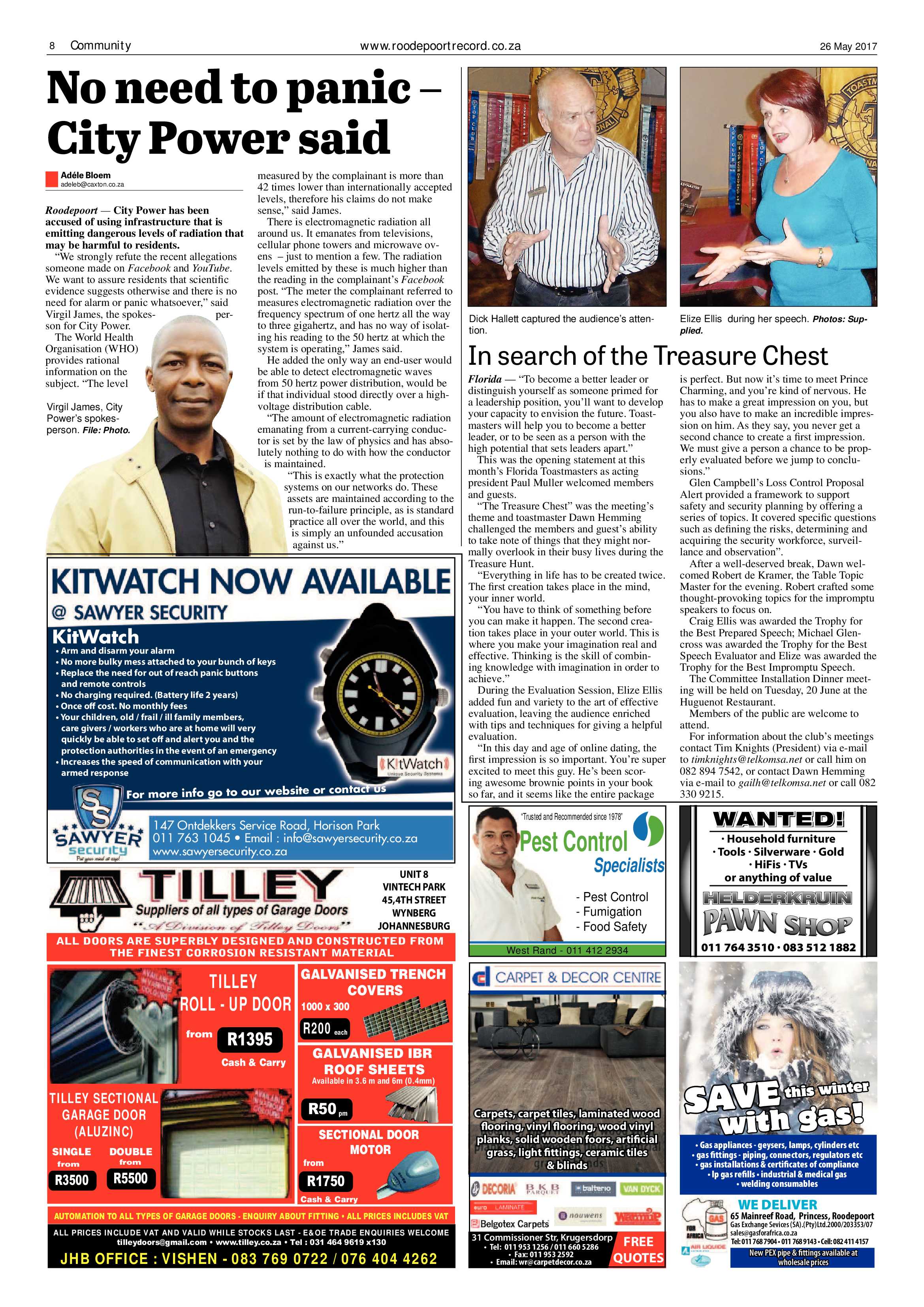 Roodepoort Record 26 May 2017 page 8
