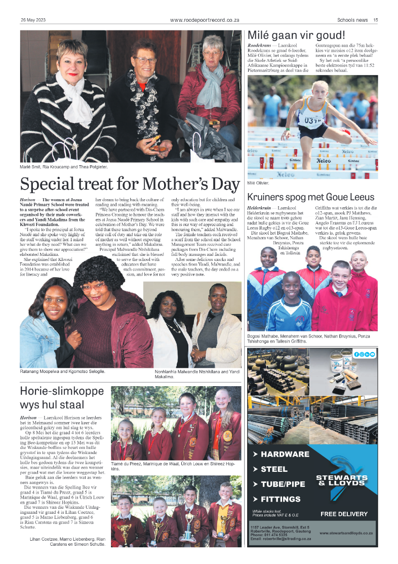 Roodepoort Record 26 May 2023 page 15