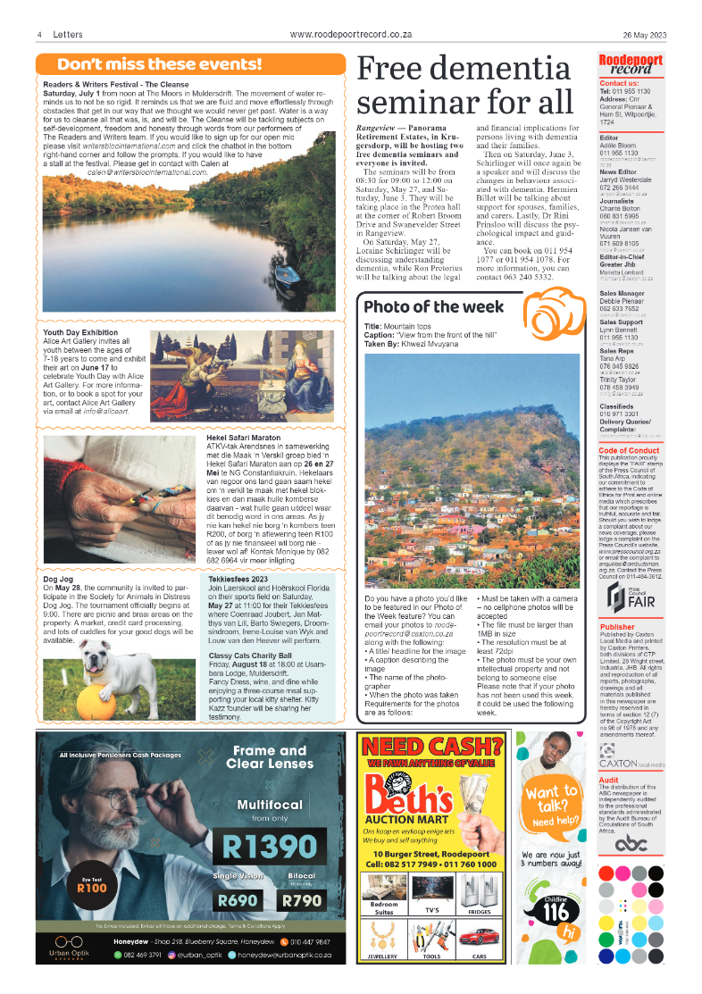 Roodepoort Record 26 May 2023 page 4