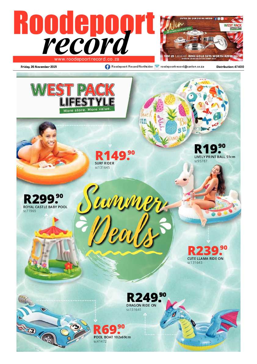 Roodepoort Record 26 November 2021 page 1