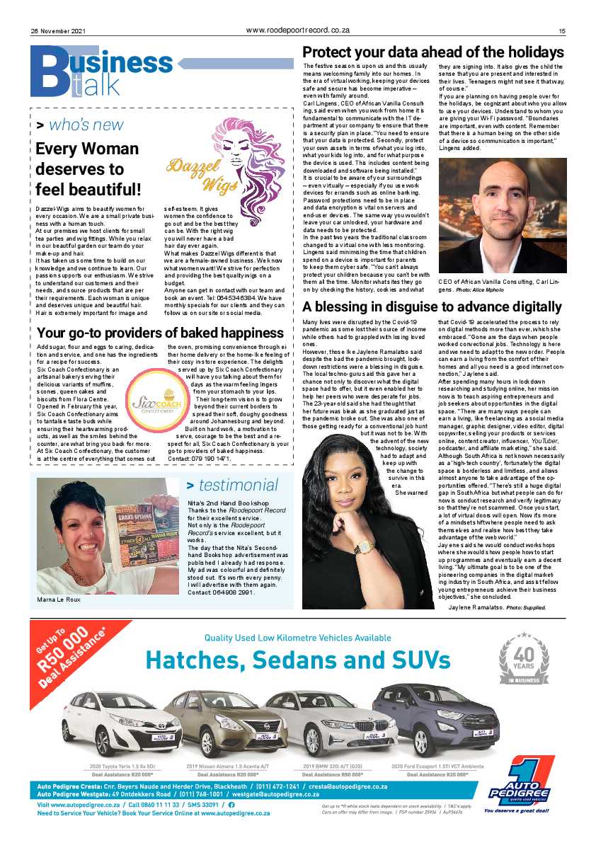 Roodepoort Record 26 November 2021 page 17