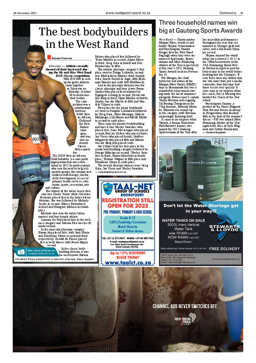 Roodepoort Record 26 November 2021 page 21