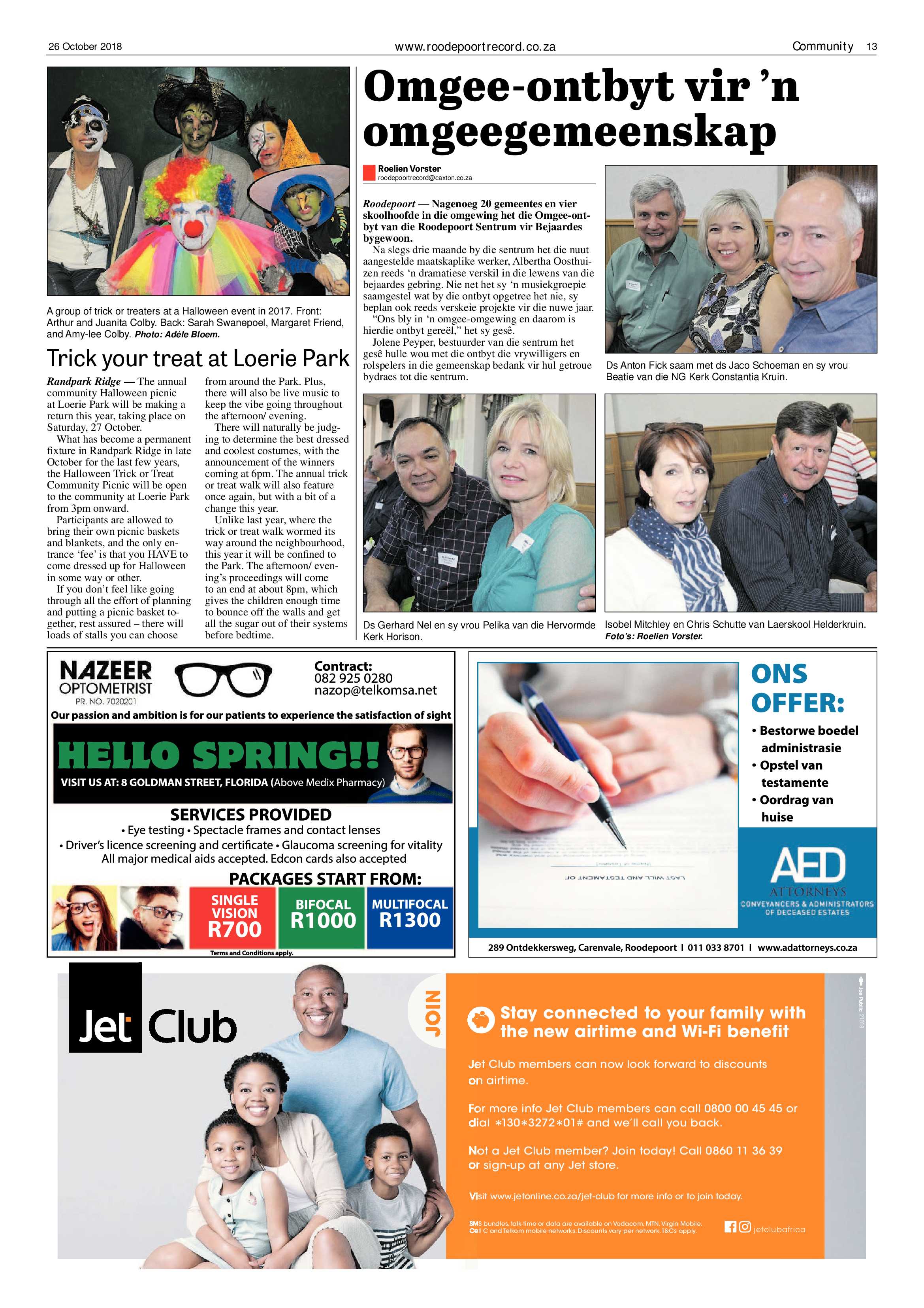 Roodepoort Record 26 October 2018 page 13