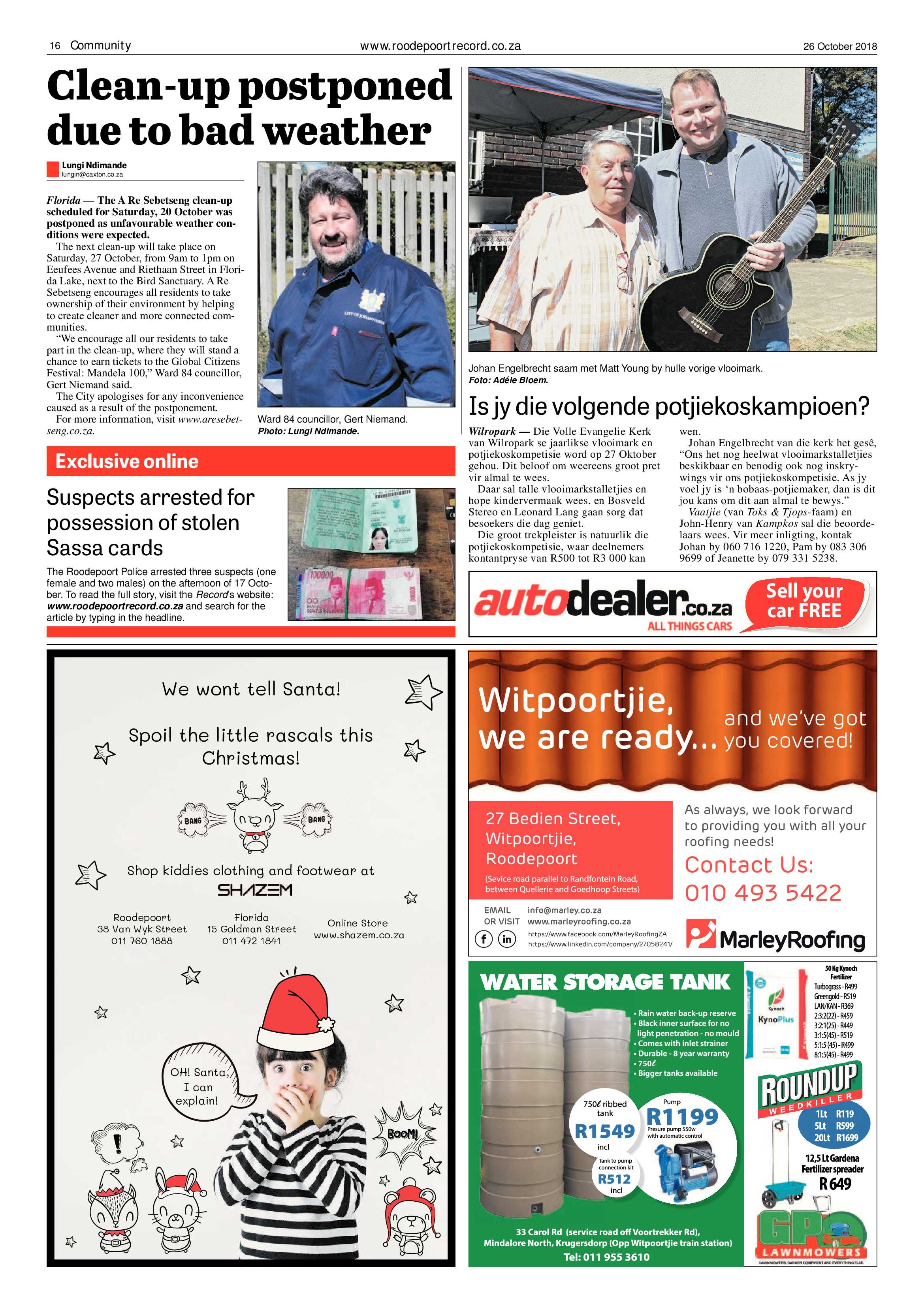 Roodepoort Record 26 October 2018 page 16