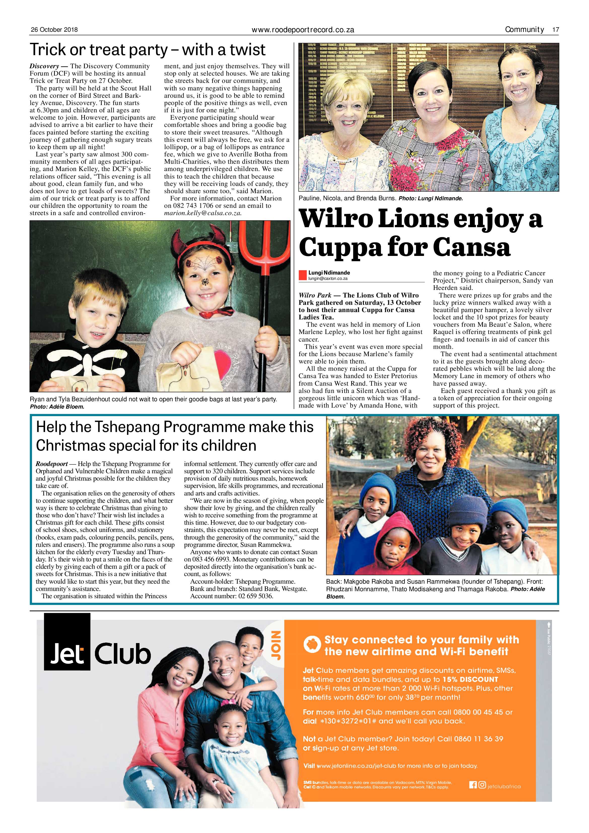 Roodepoort Record 26 October 2018 page 17