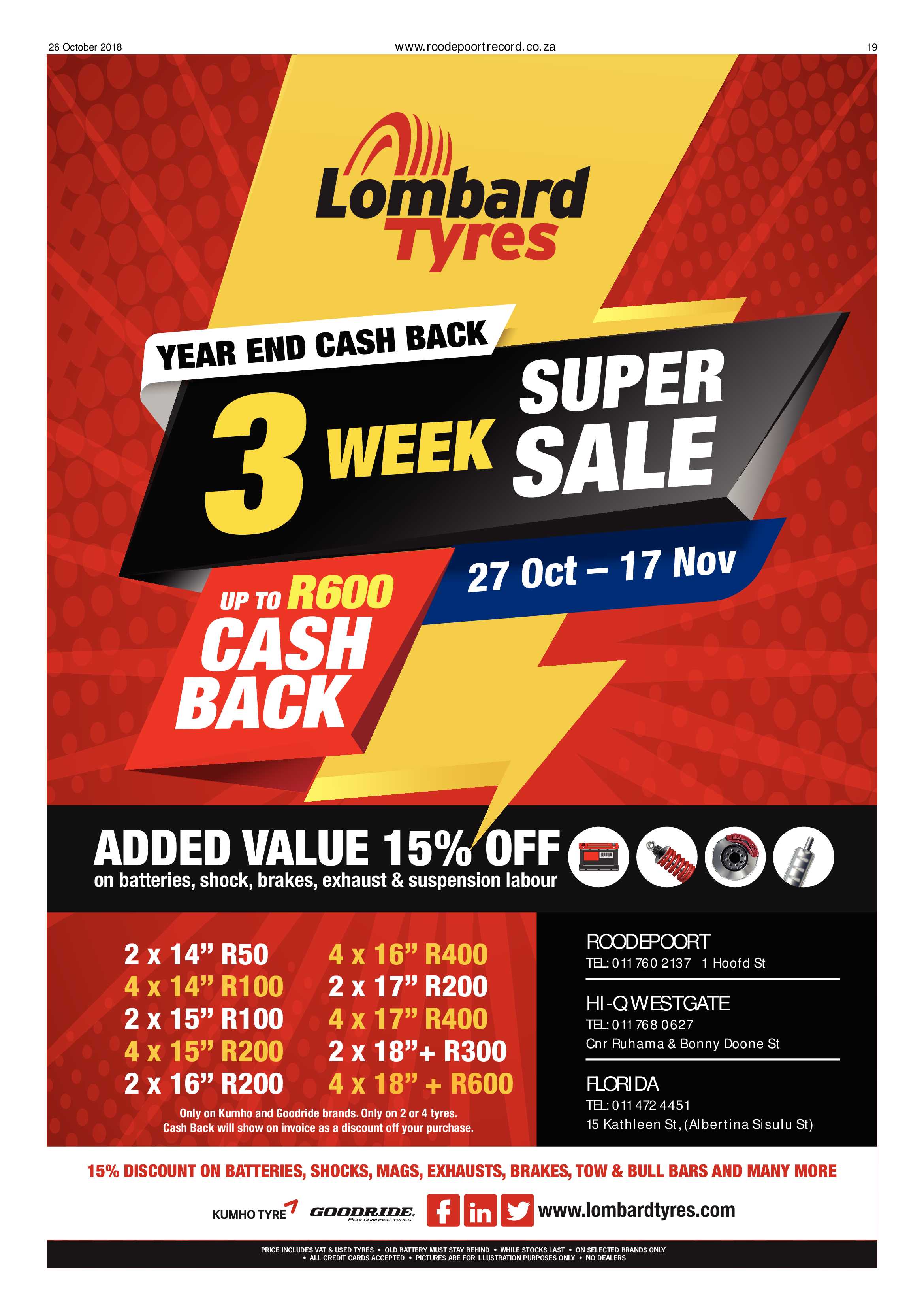 Roodepoort Record 26 October 2018 page 19