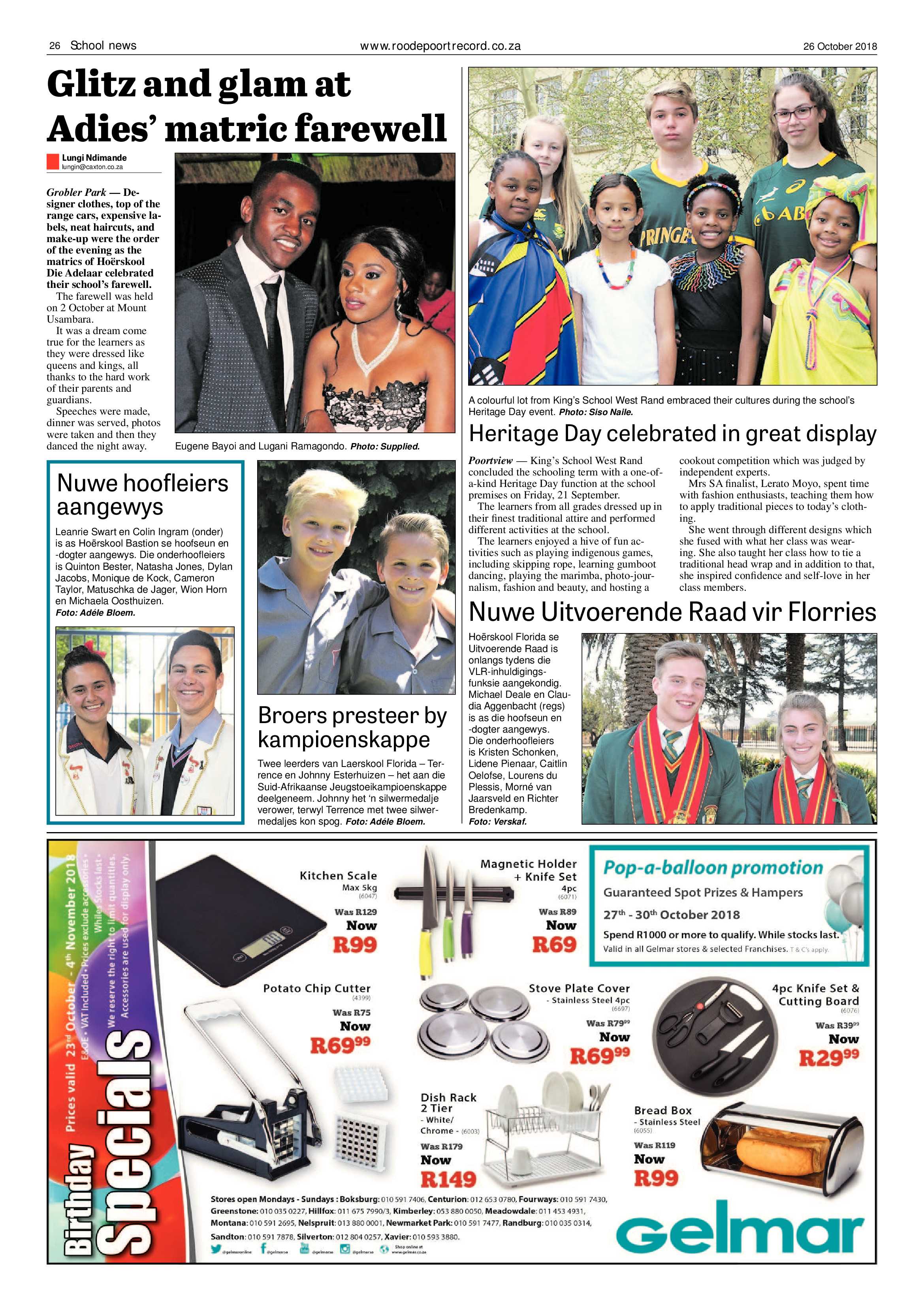 Roodepoort Record 26 October 2018 page 26