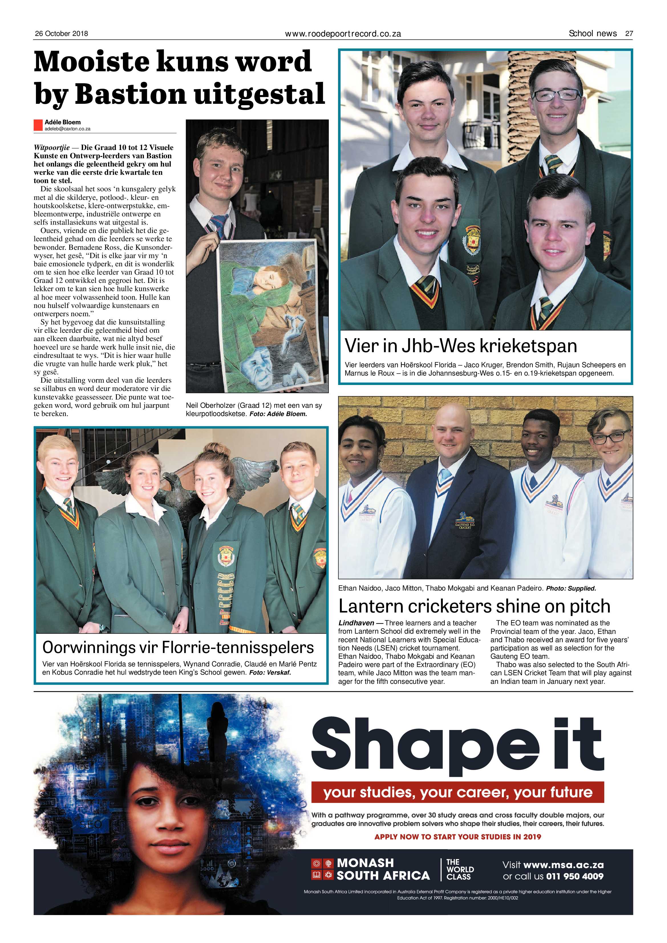 Roodepoort Record 26 October 2018 page 27