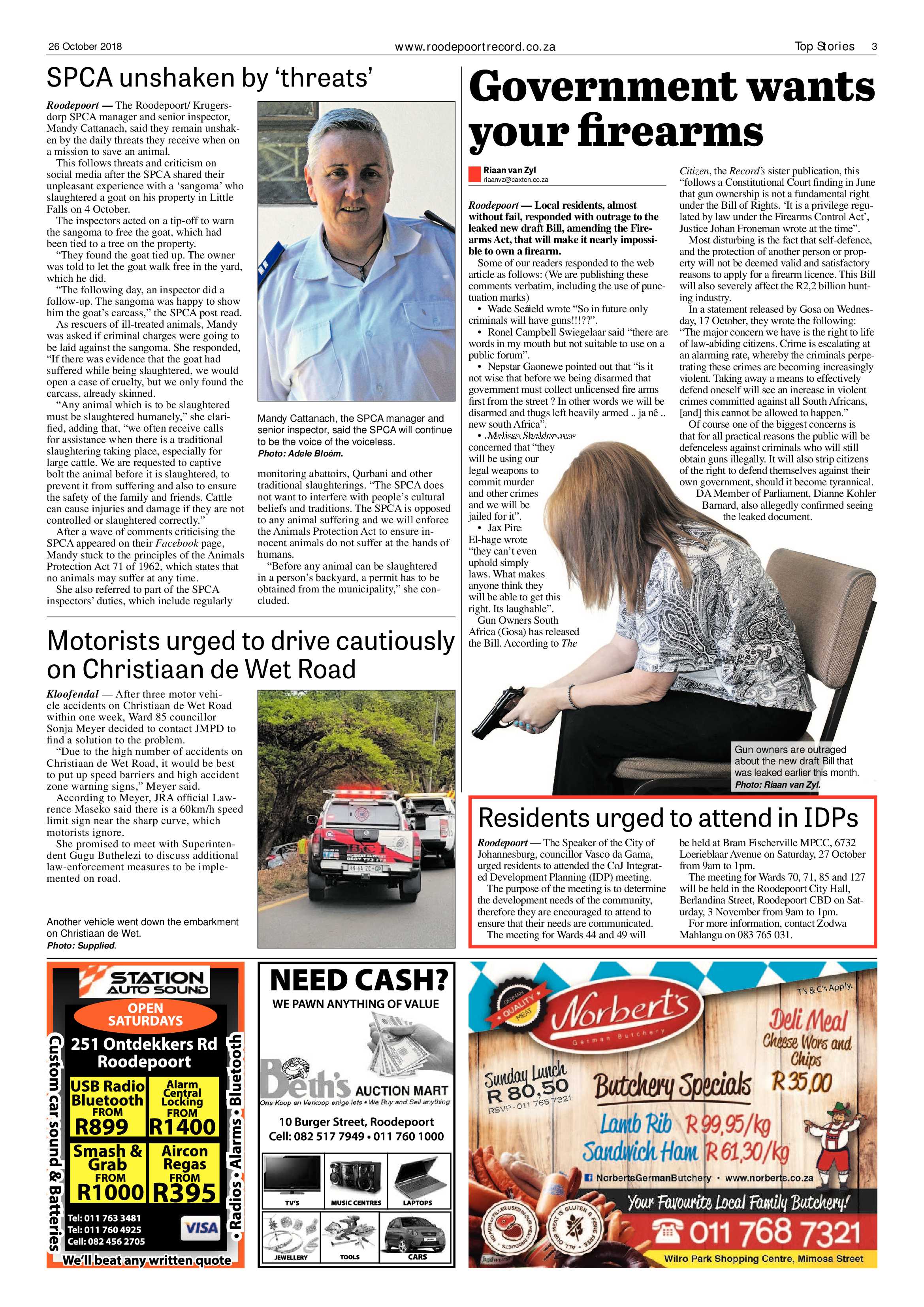 Roodepoort Record 26 October 2018 page 3
