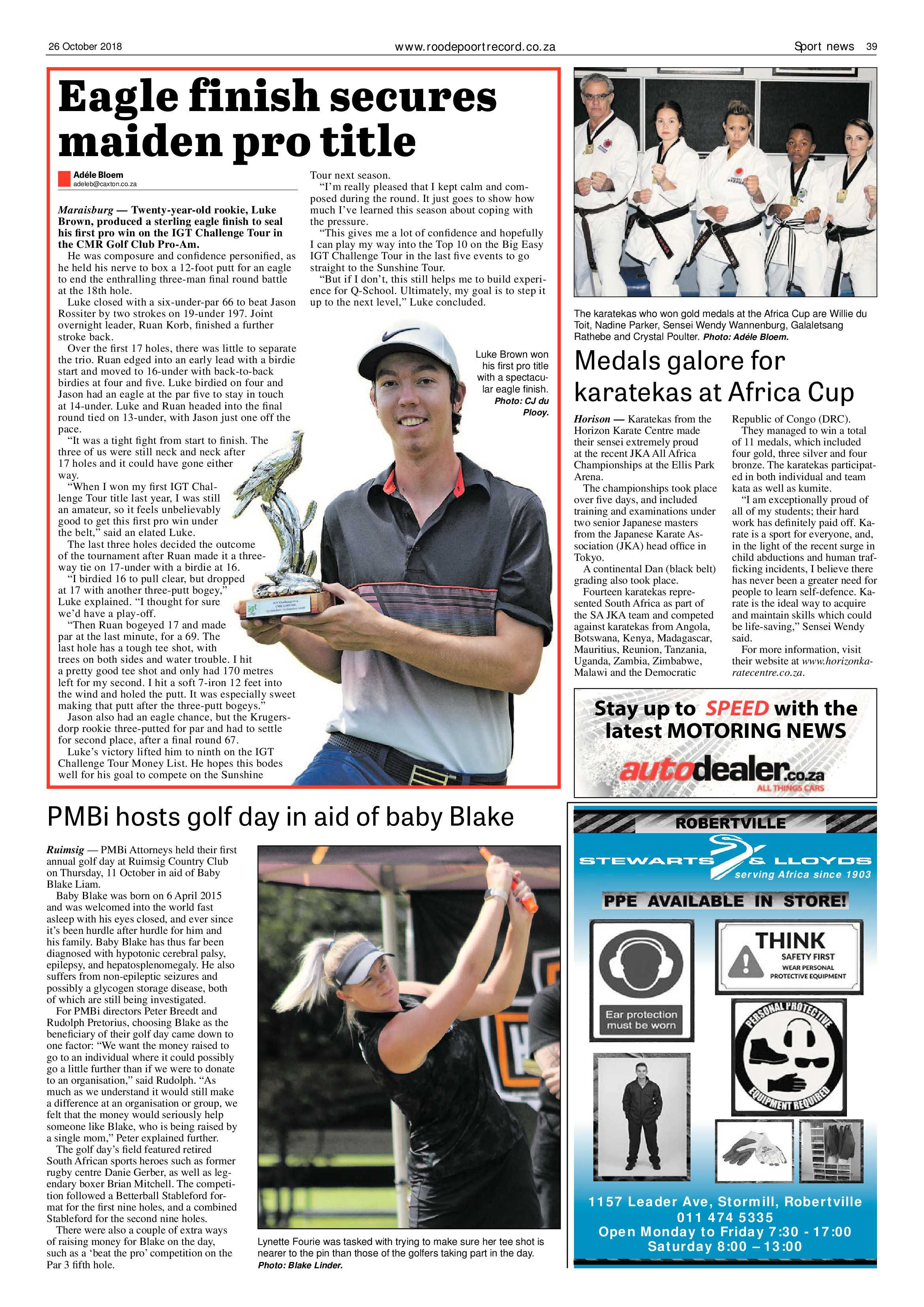 Roodepoort Record 26 October 2018 page 39