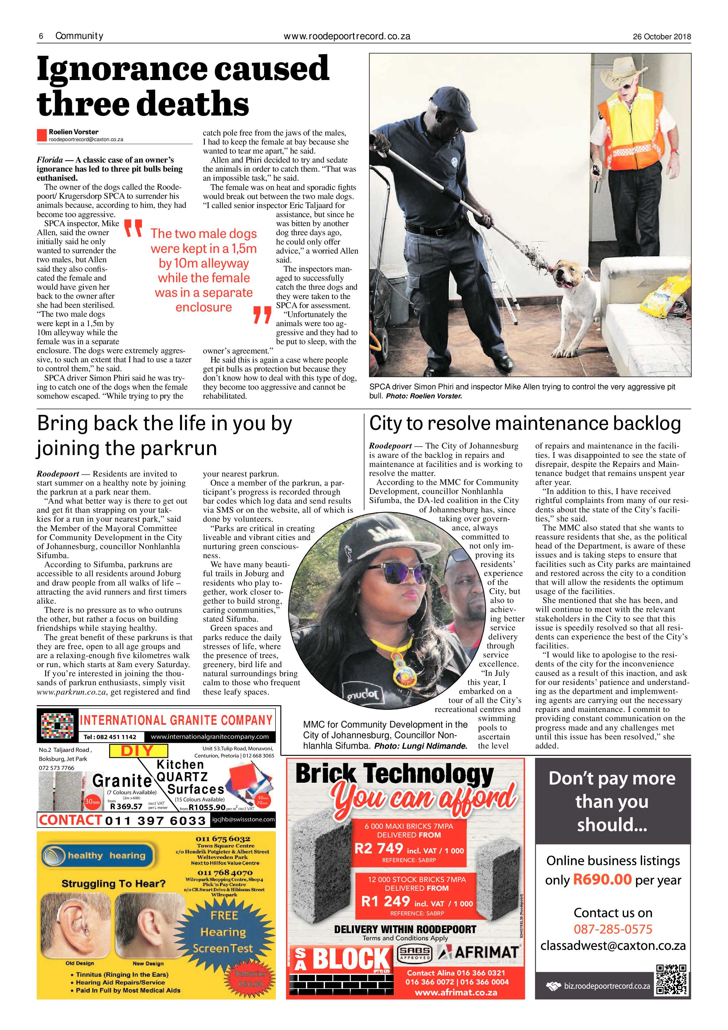 Roodepoort Record 26 October 2018 page 6