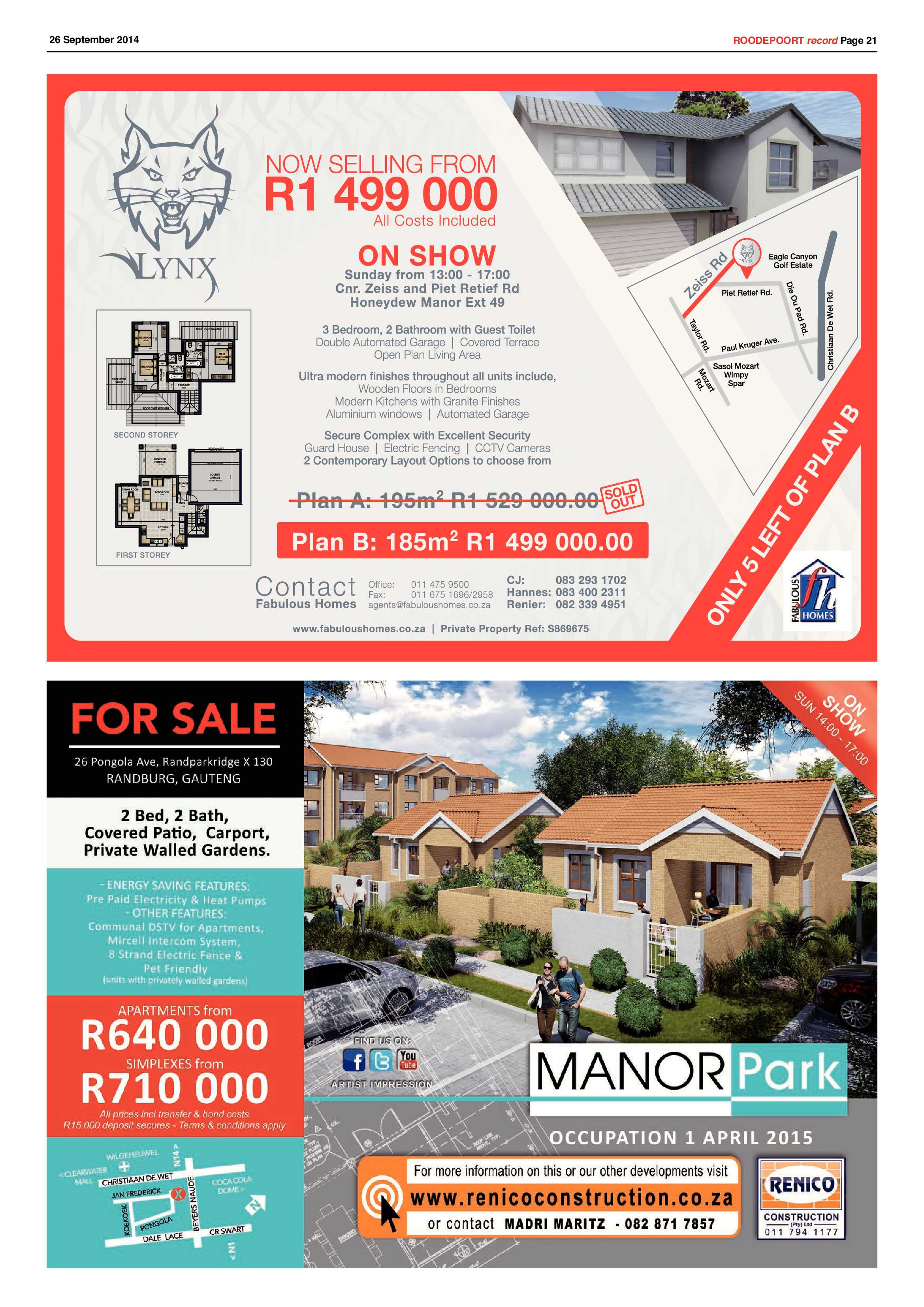 Roodepoort Record 26 September 2014 page 21
