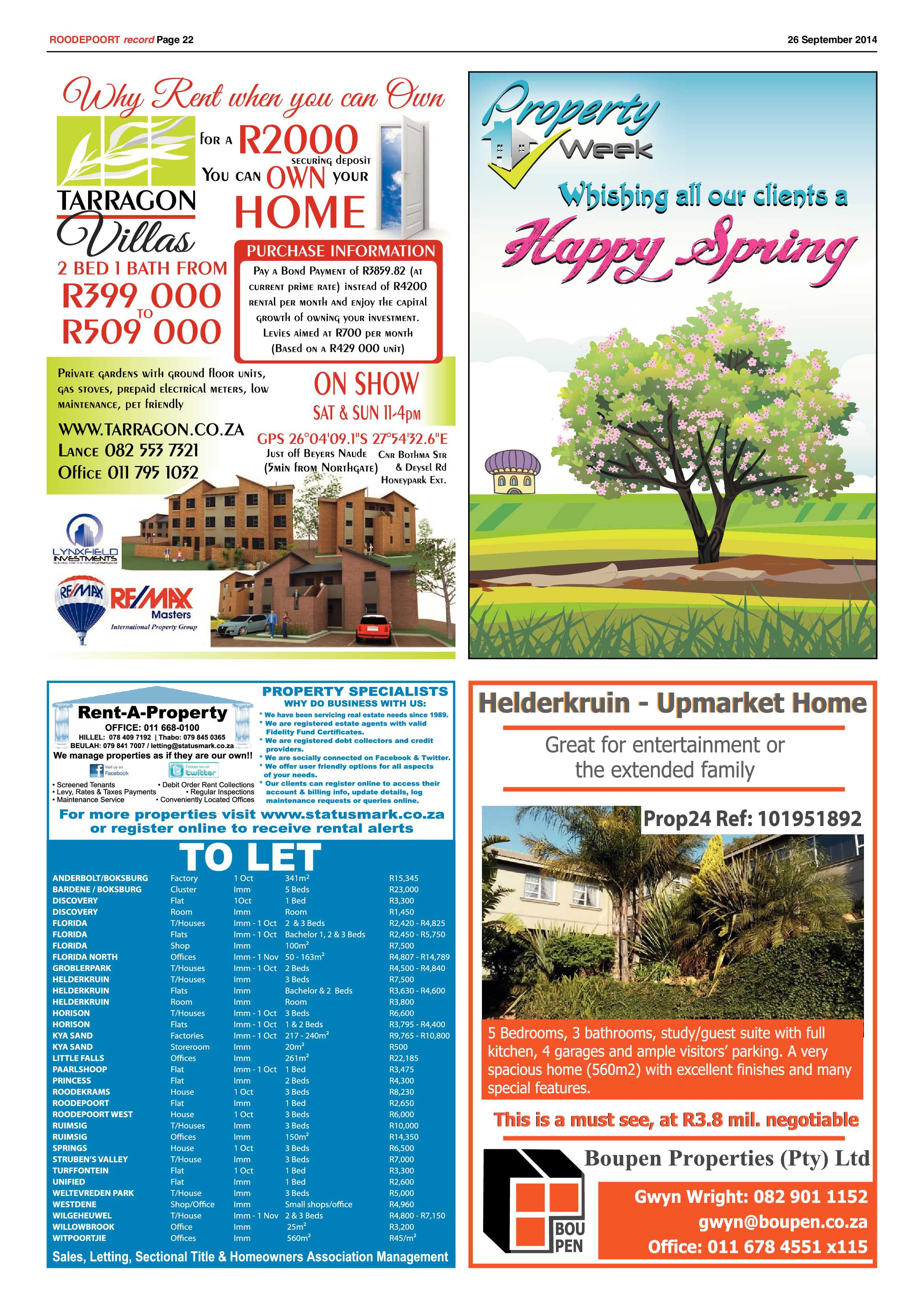 Roodepoort Record 26 September 2014 page 22
