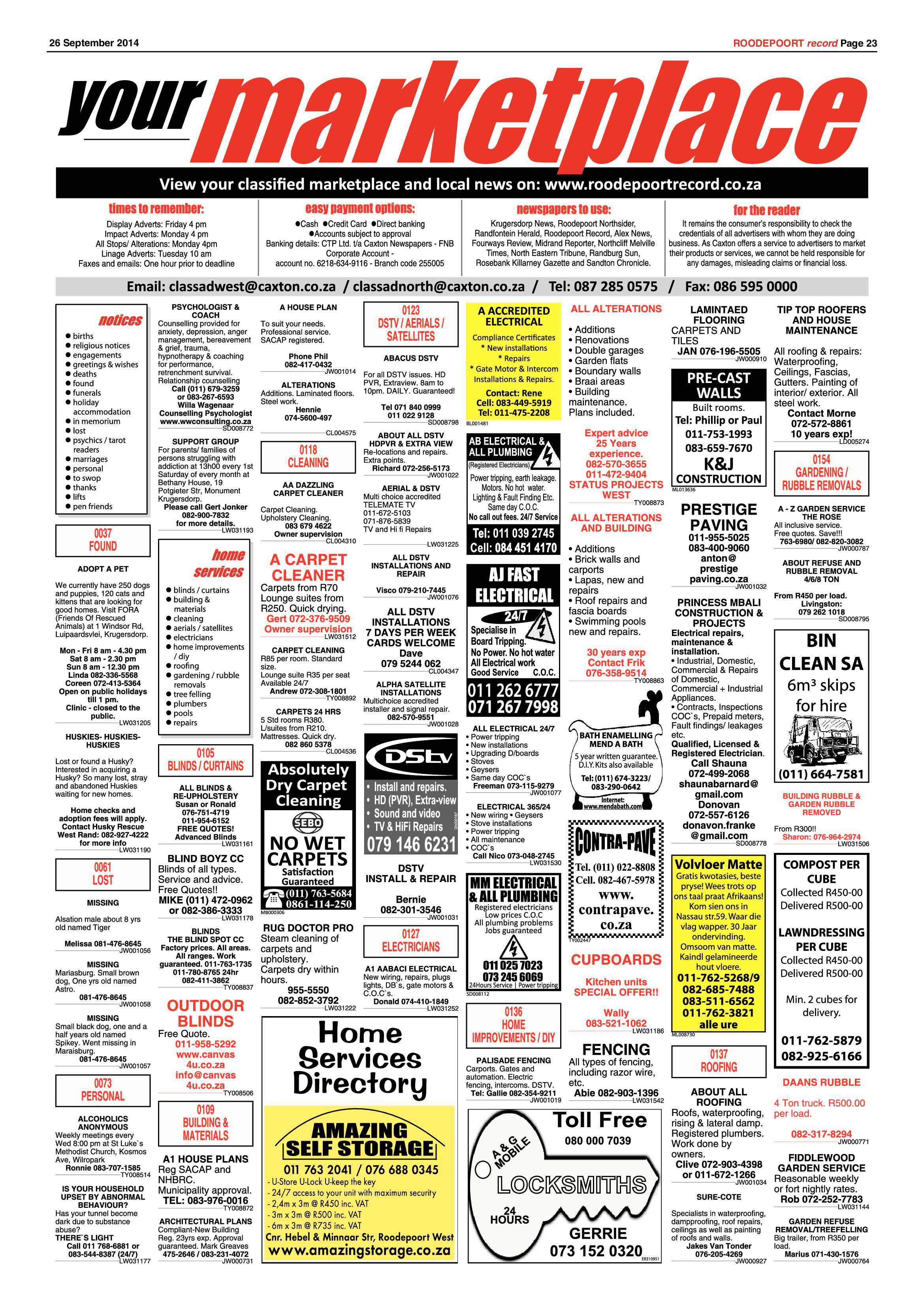 Roodepoort Record 26 September 2014 page 23