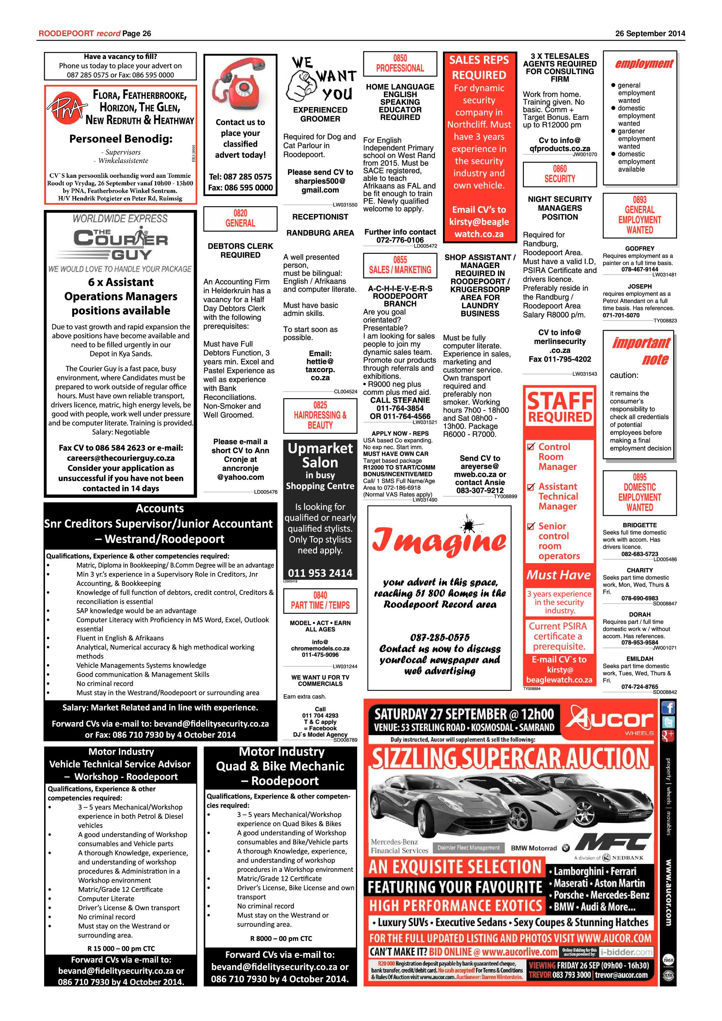 Roodepoort Record 26 September 2014 page 26