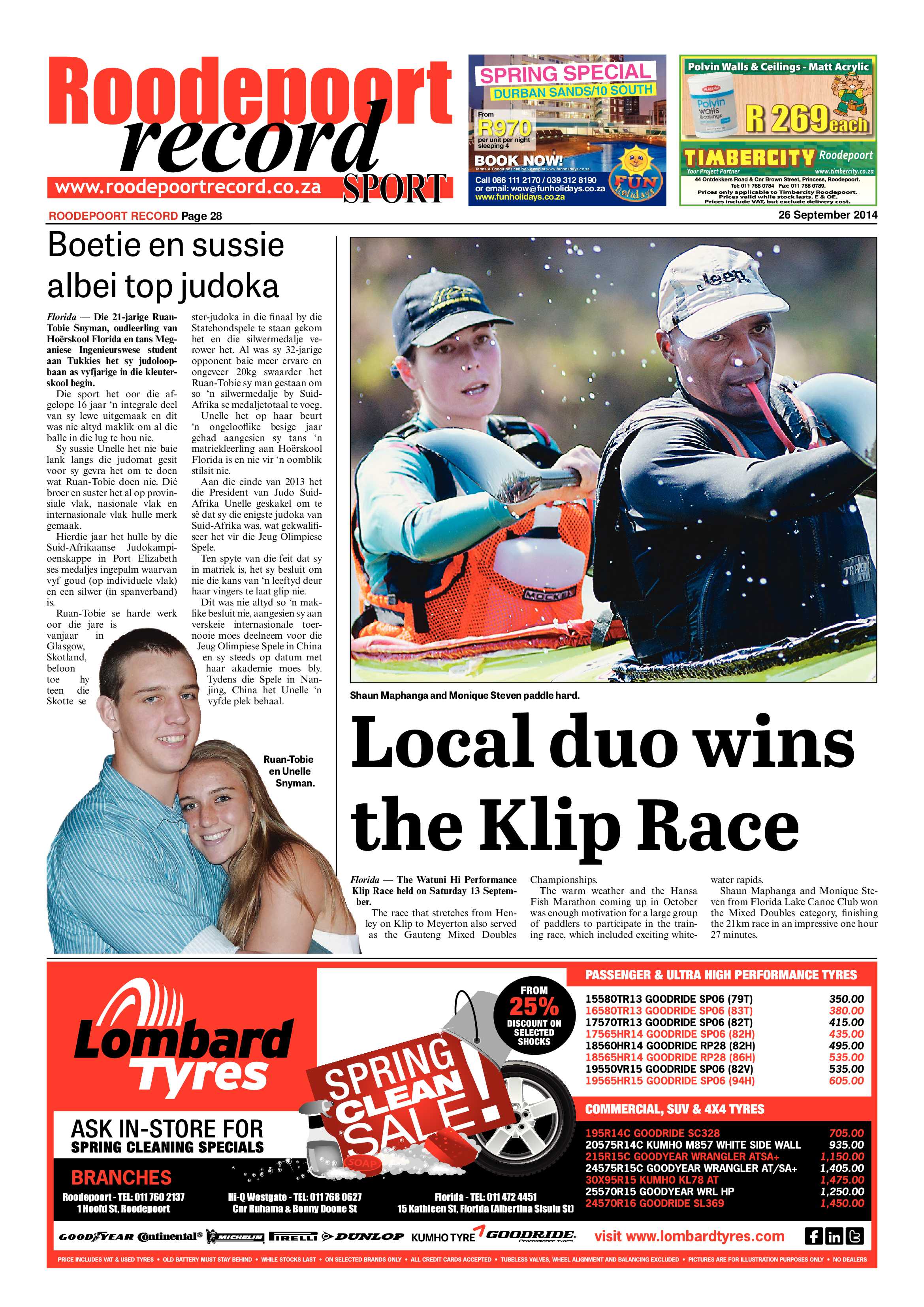 Roodepoort Record 26 September 2014 page 28