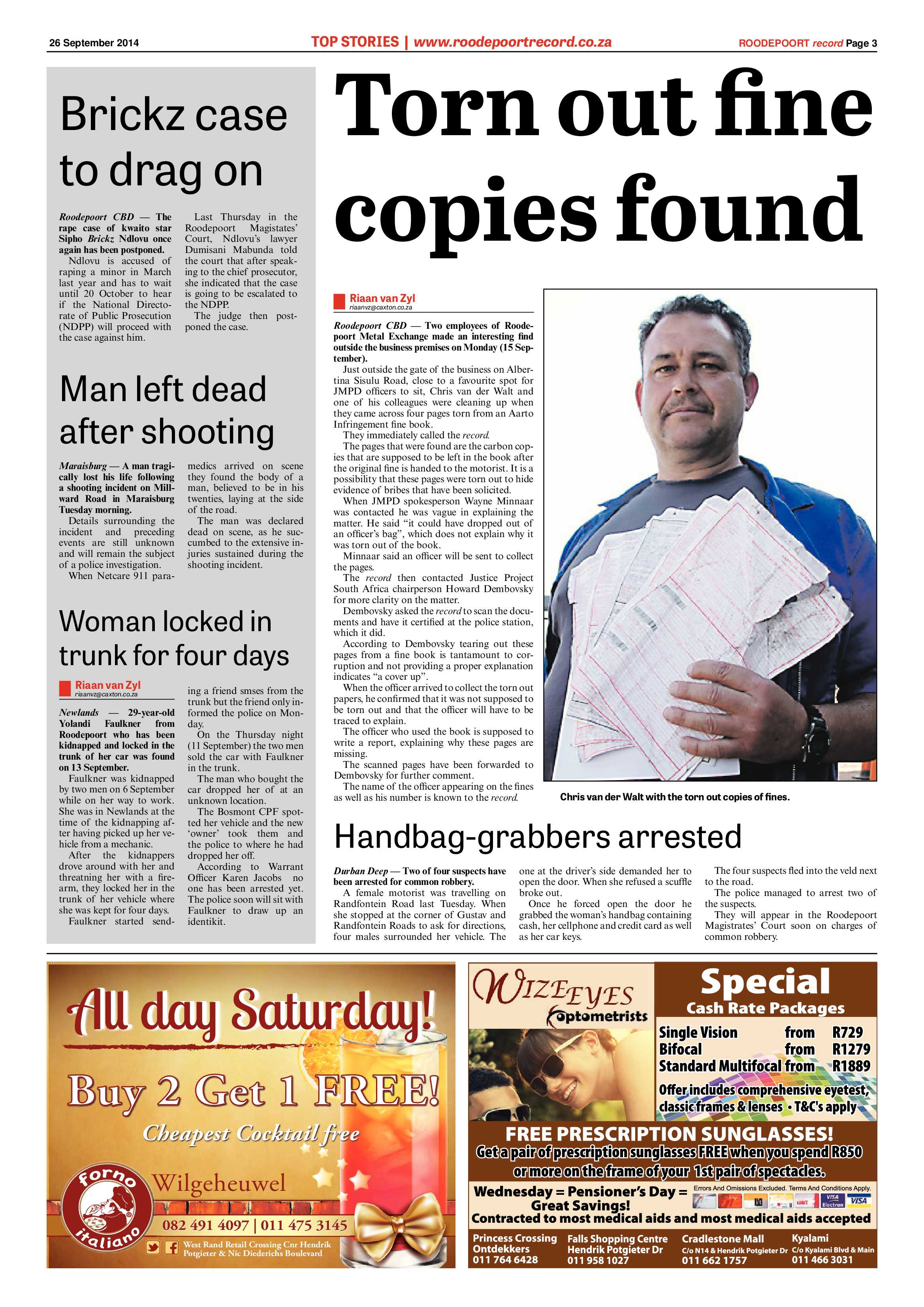 Roodepoort Record 26 September 2014 page 3