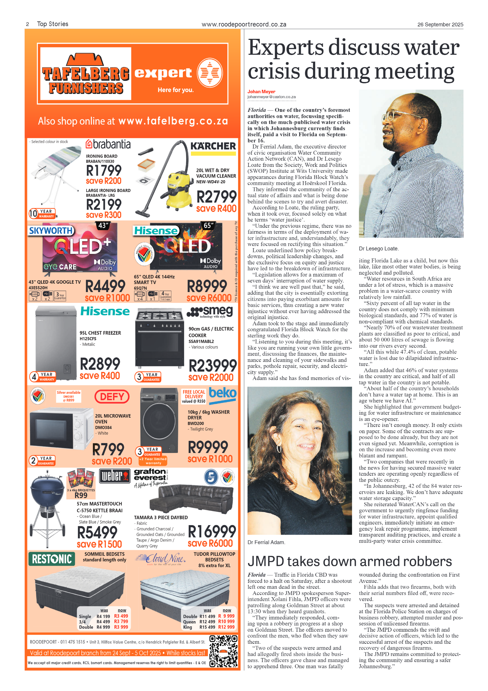 Roodepoort Record 26 September 2025 page 2