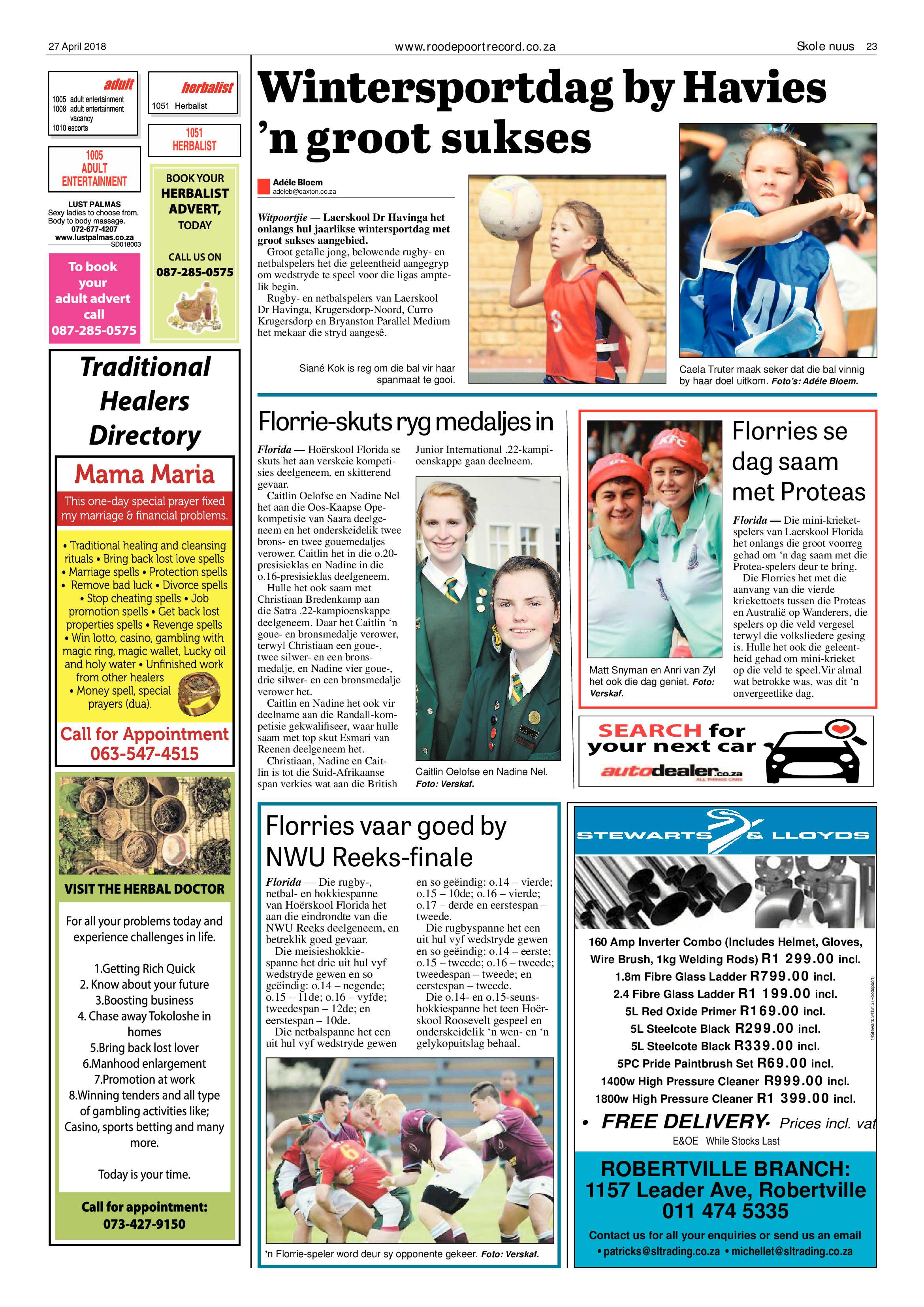 Roodepoort Record 27 April 2018 page 23