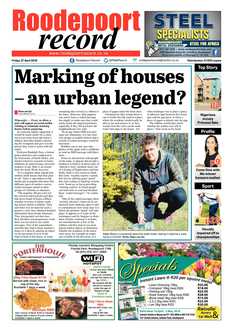 Roodepoort Record 27 April 2018