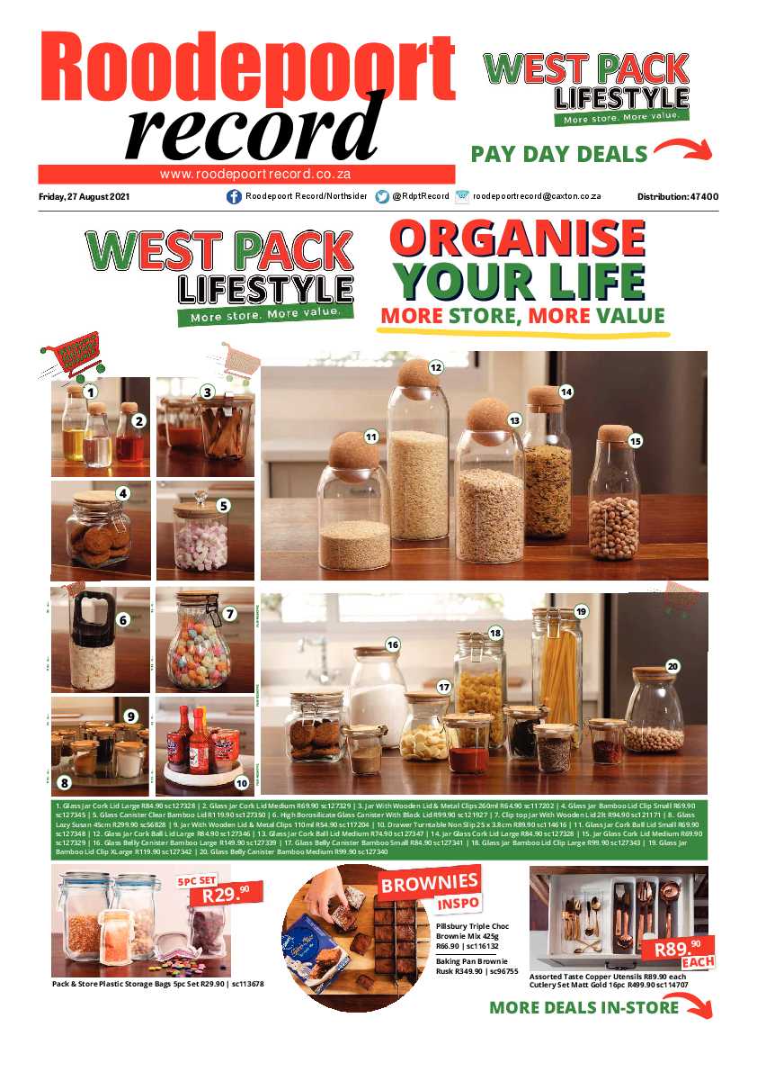 Roodepoort Record 27 August 2021 page 1