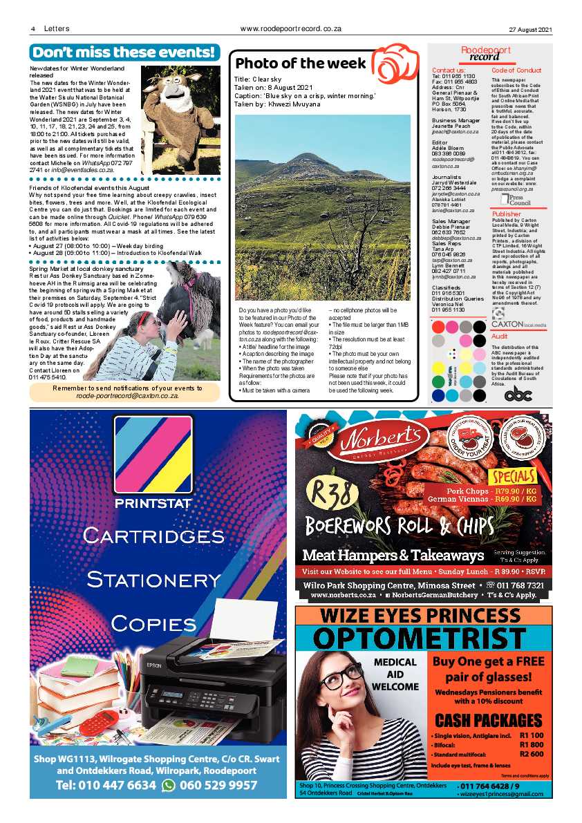 Roodepoort Record 27 August 2021 page 6