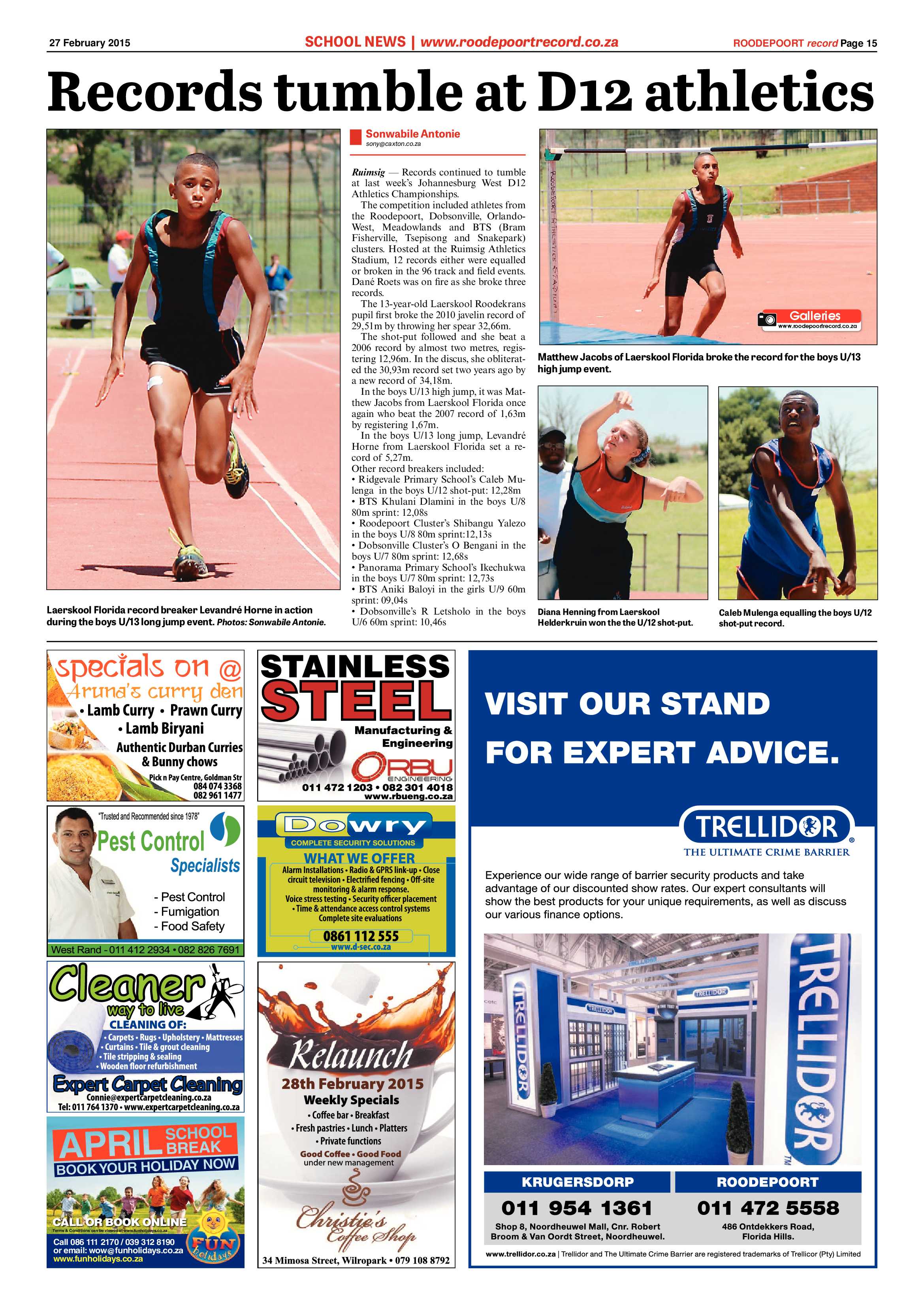 Roodepoort Record 27 February 2015 page 15