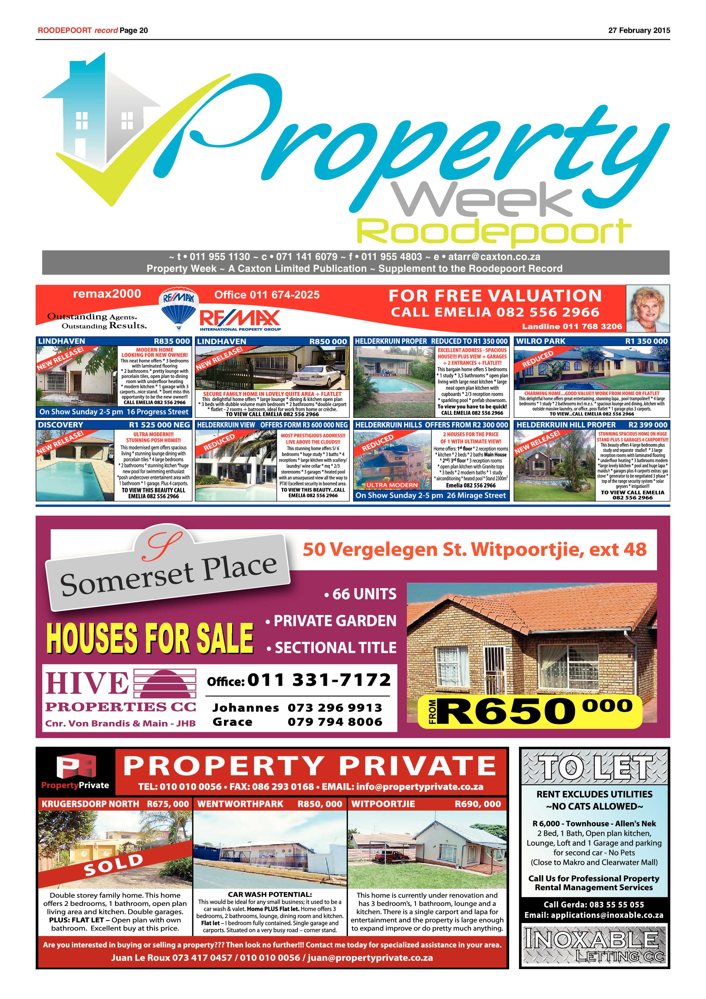 Roodepoort Record 27 February 2015 page 20