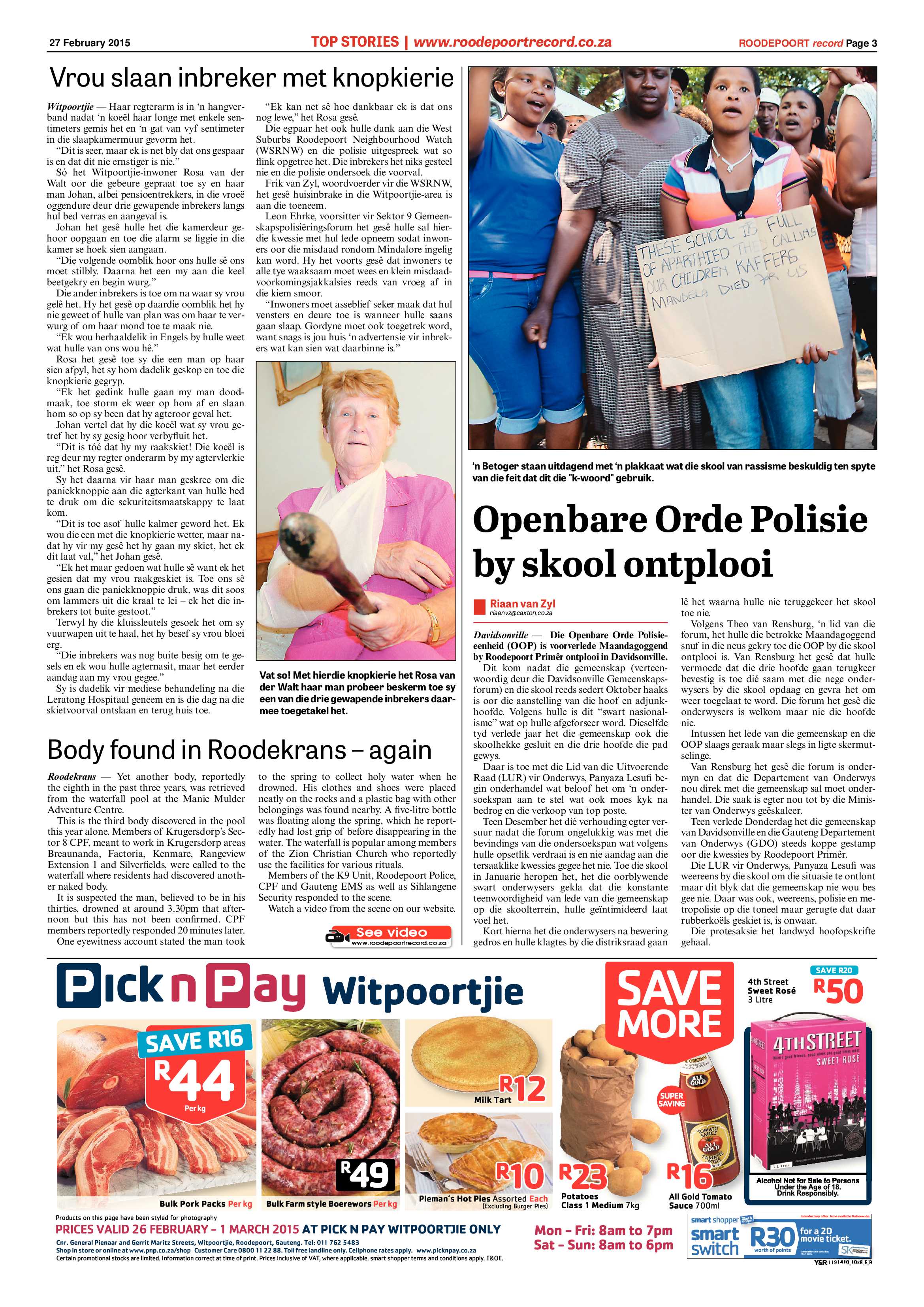 Roodepoort Record 27 February 2015 page 3