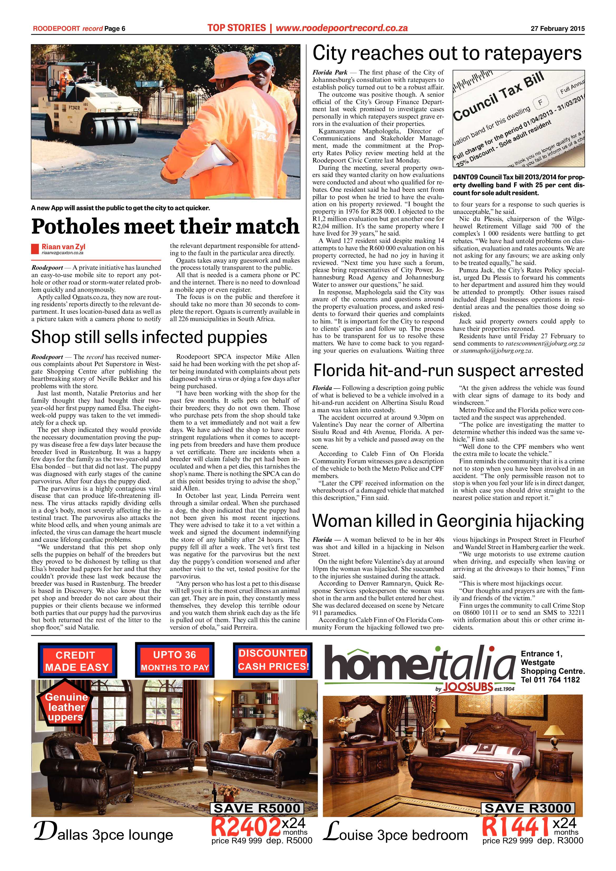 Roodepoort Record 27 February 2015 page 6