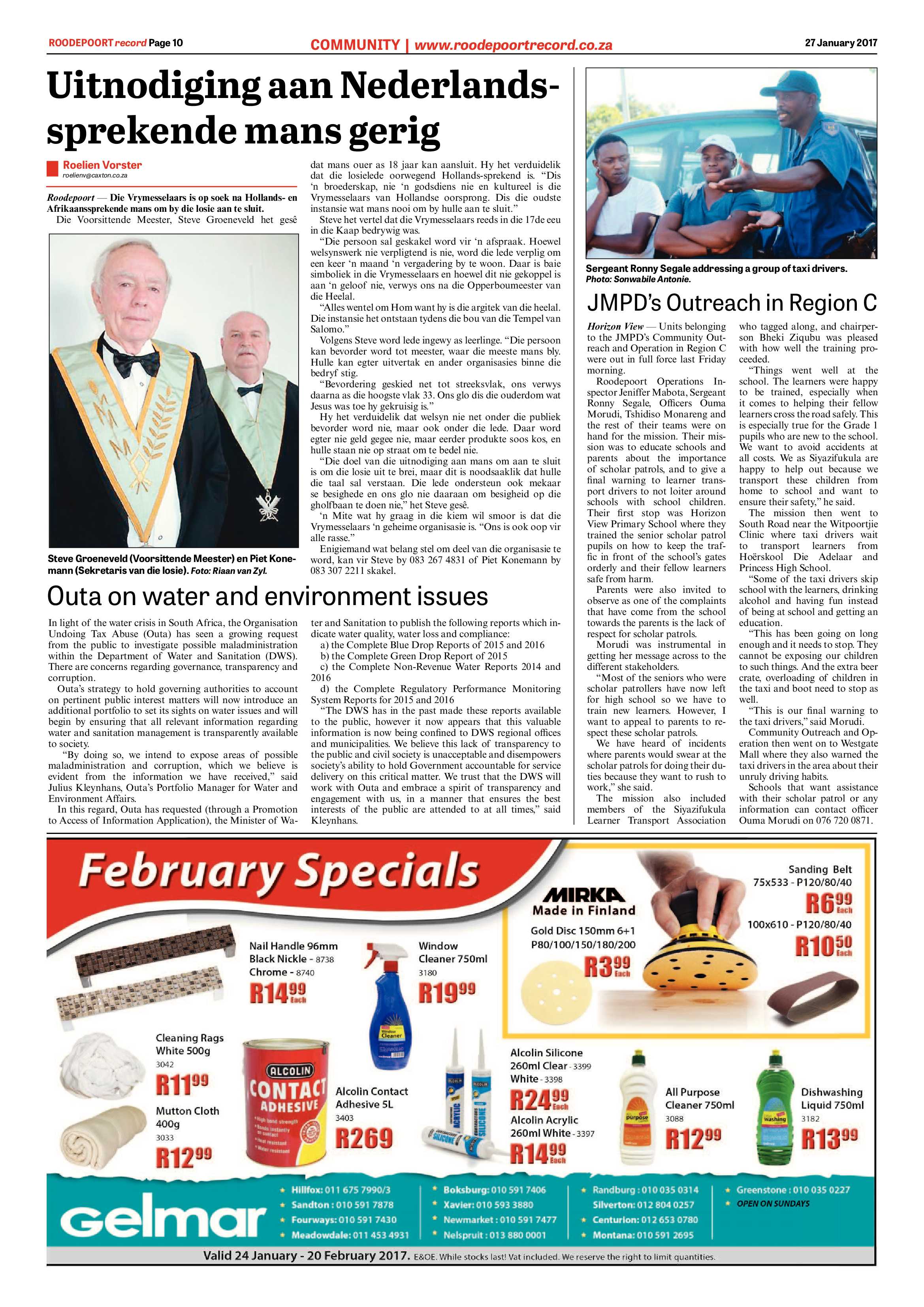 Roodepoort Record 27 January 2017 page 10