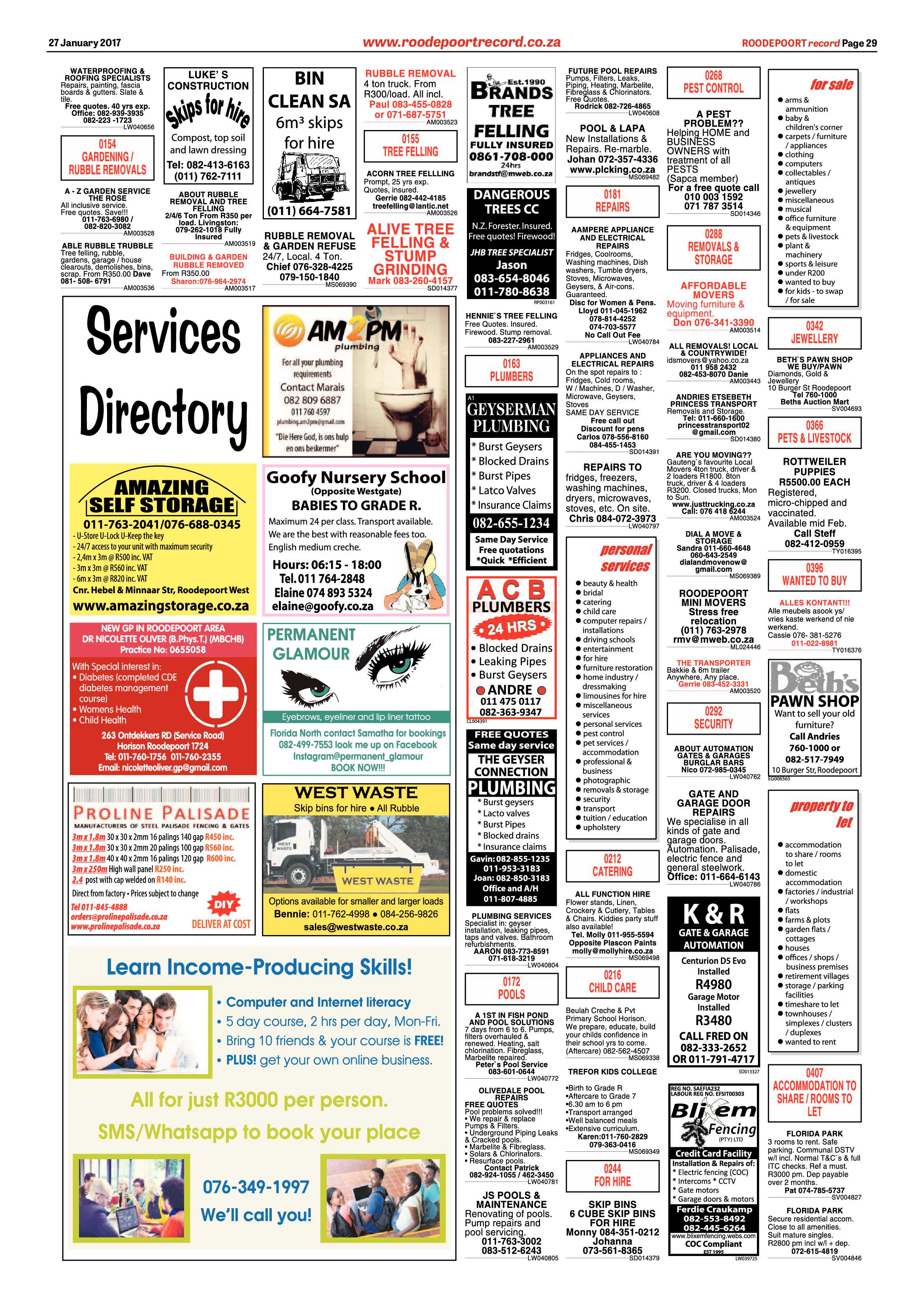 Roodepoort Record 27 January 2017 page 29