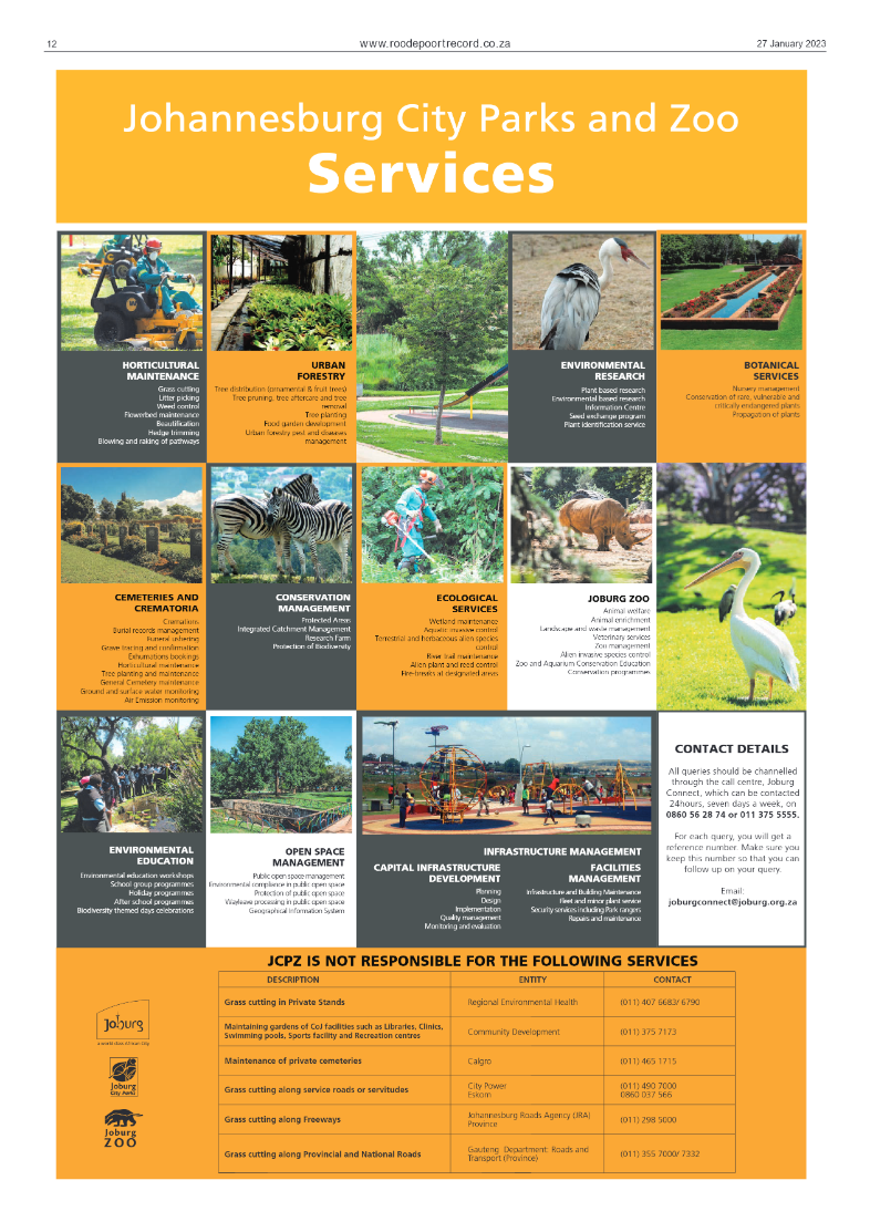 Roodepoort Record 27 January 2023 page 12