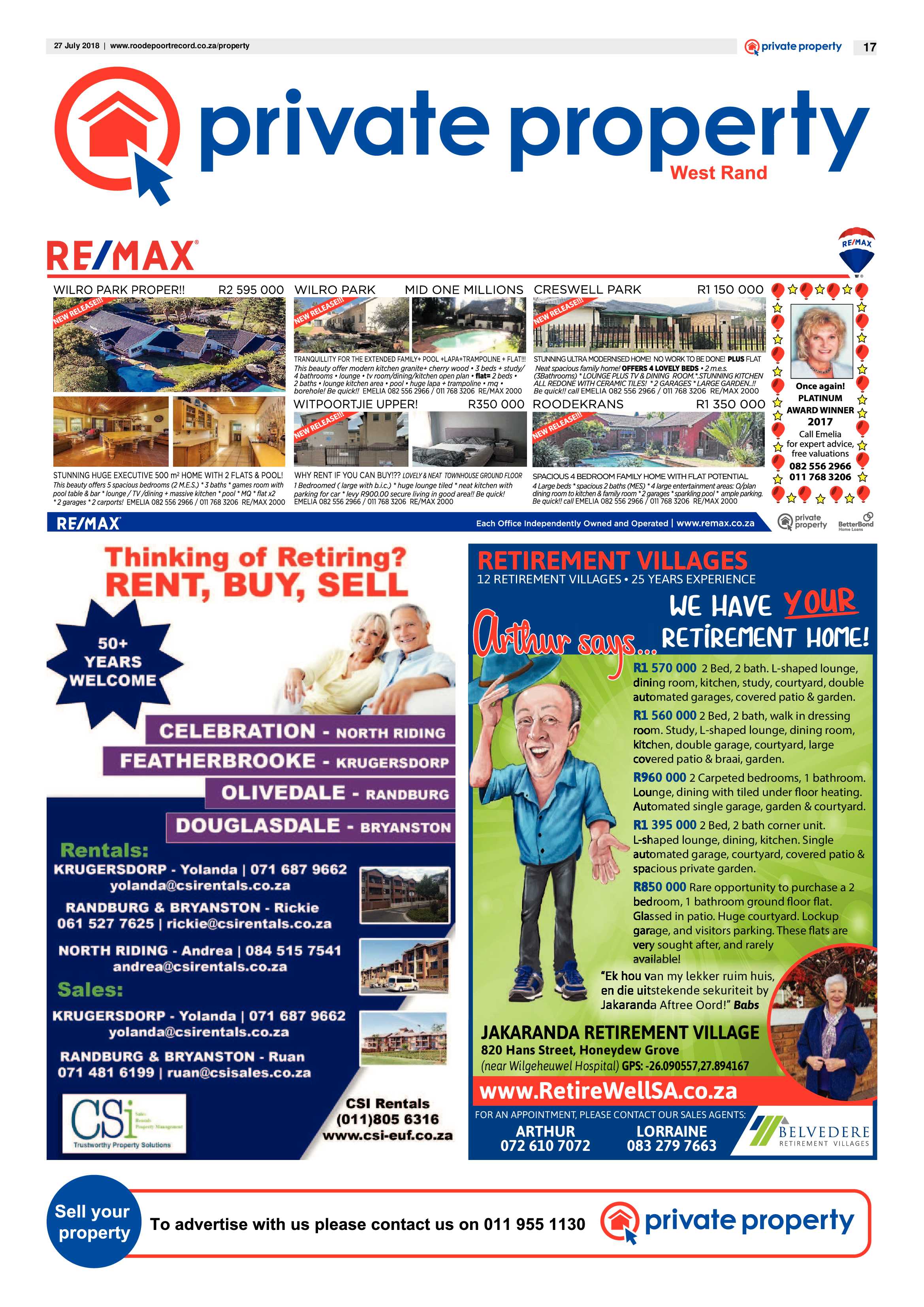 Roodepoort Record 27 July 2018 page 17