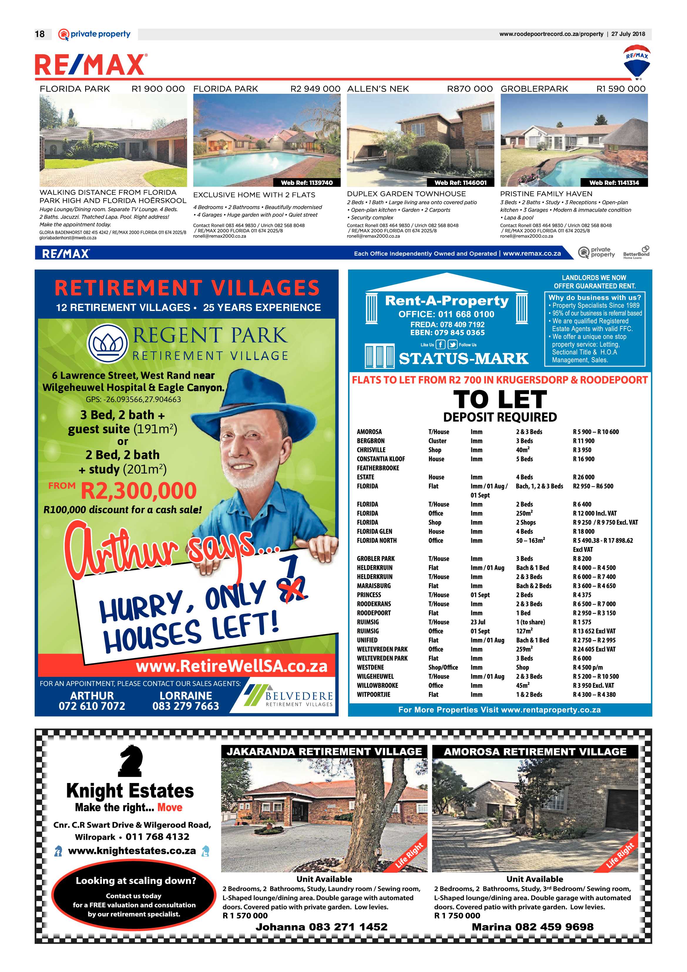 Roodepoort Record 27 July 2018 page 18