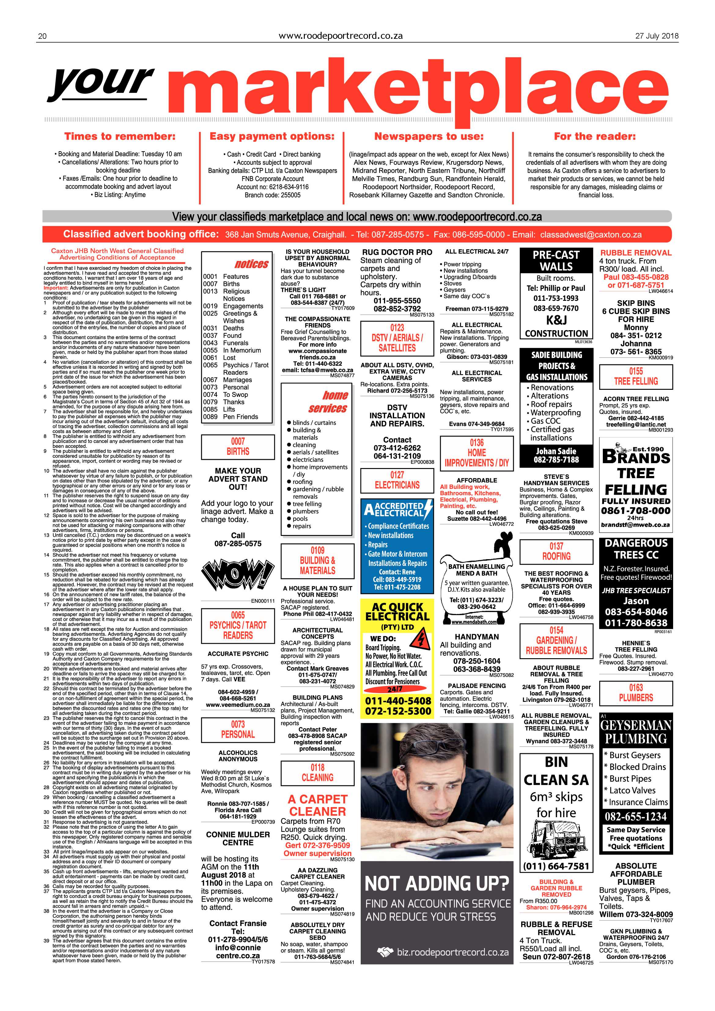 Roodepoort Record 27 July 2018 page 20
