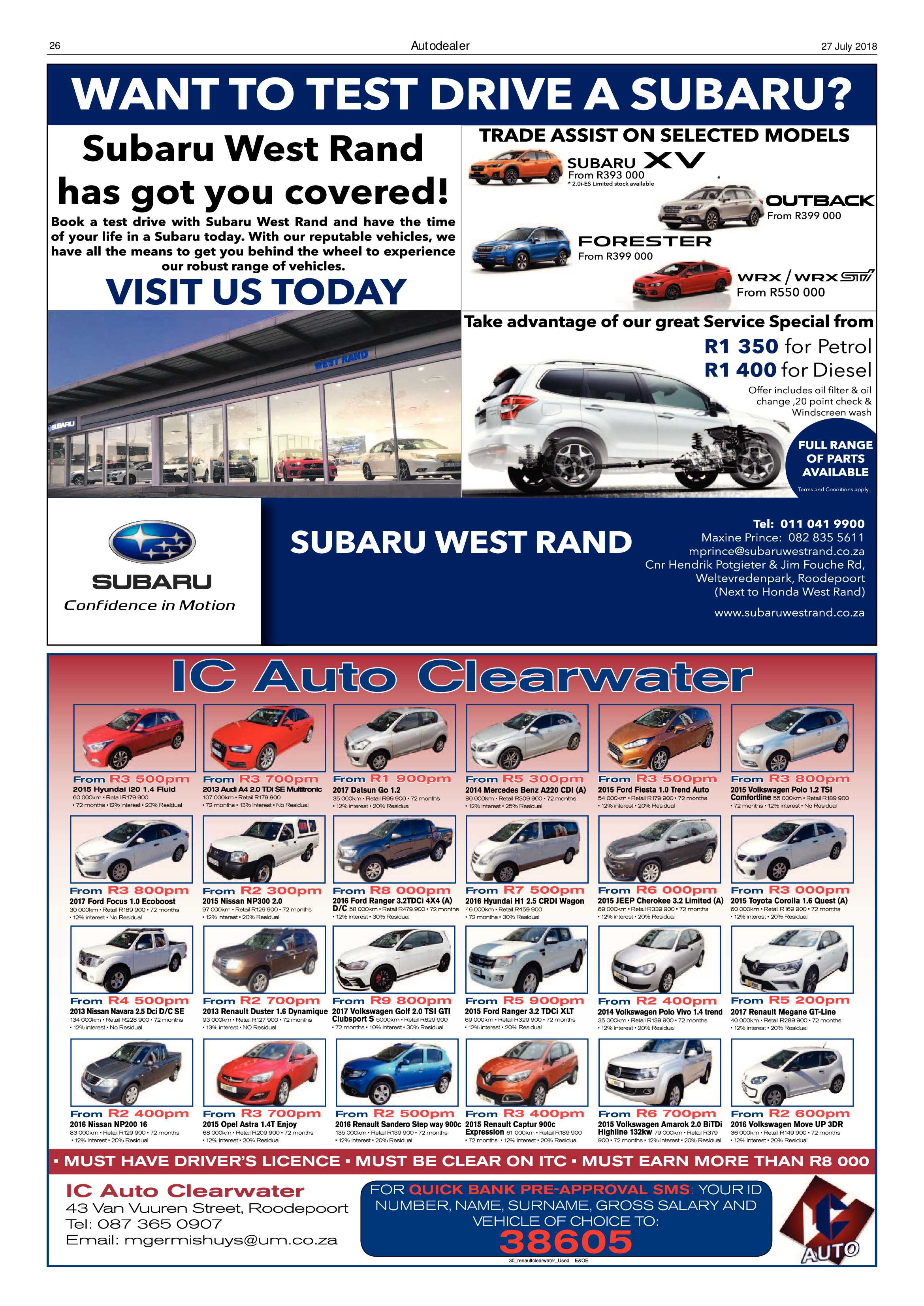 Roodepoort Record 27 July 2018 page 26