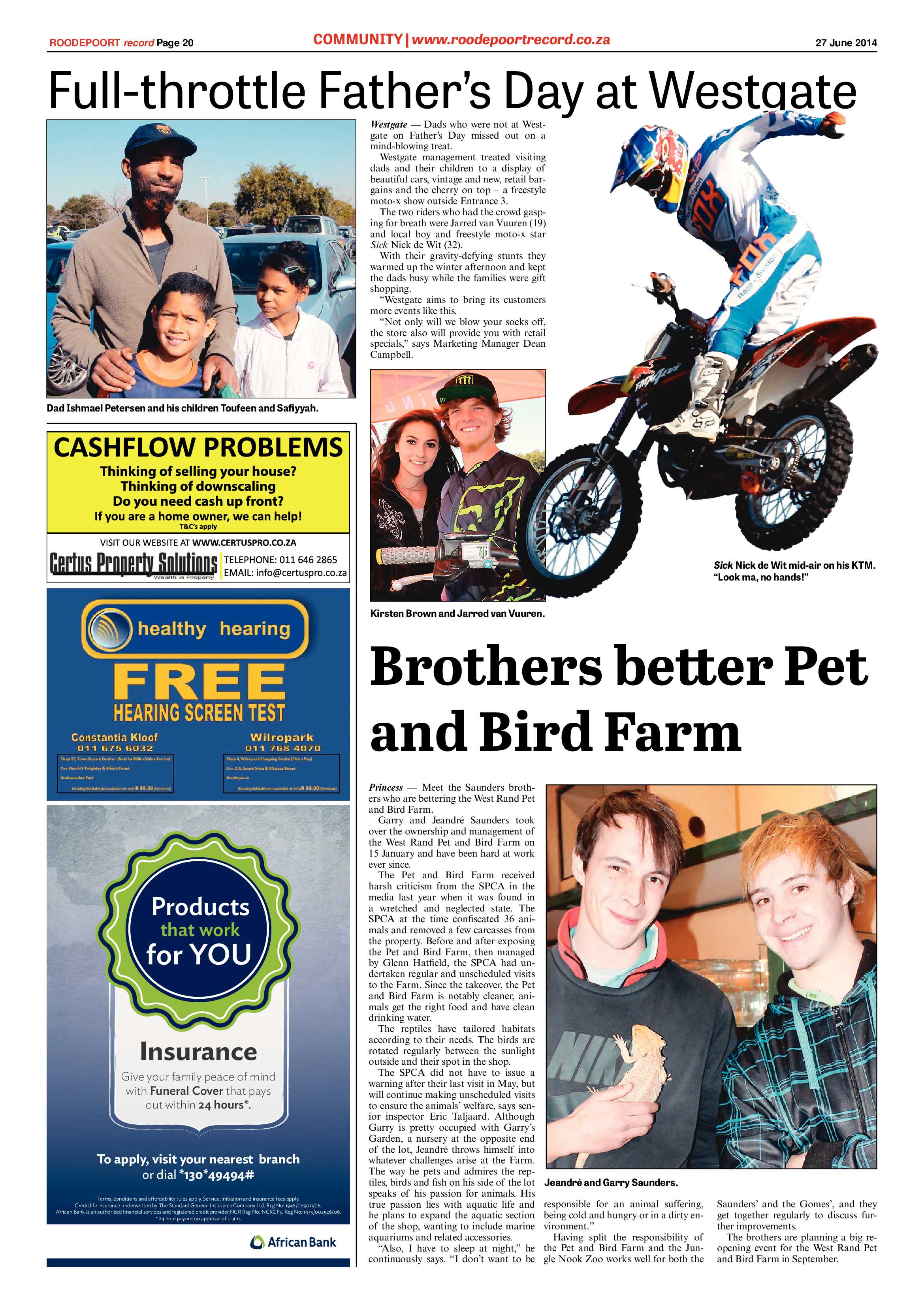 Roodepoort Record 27 June 2014 page 20