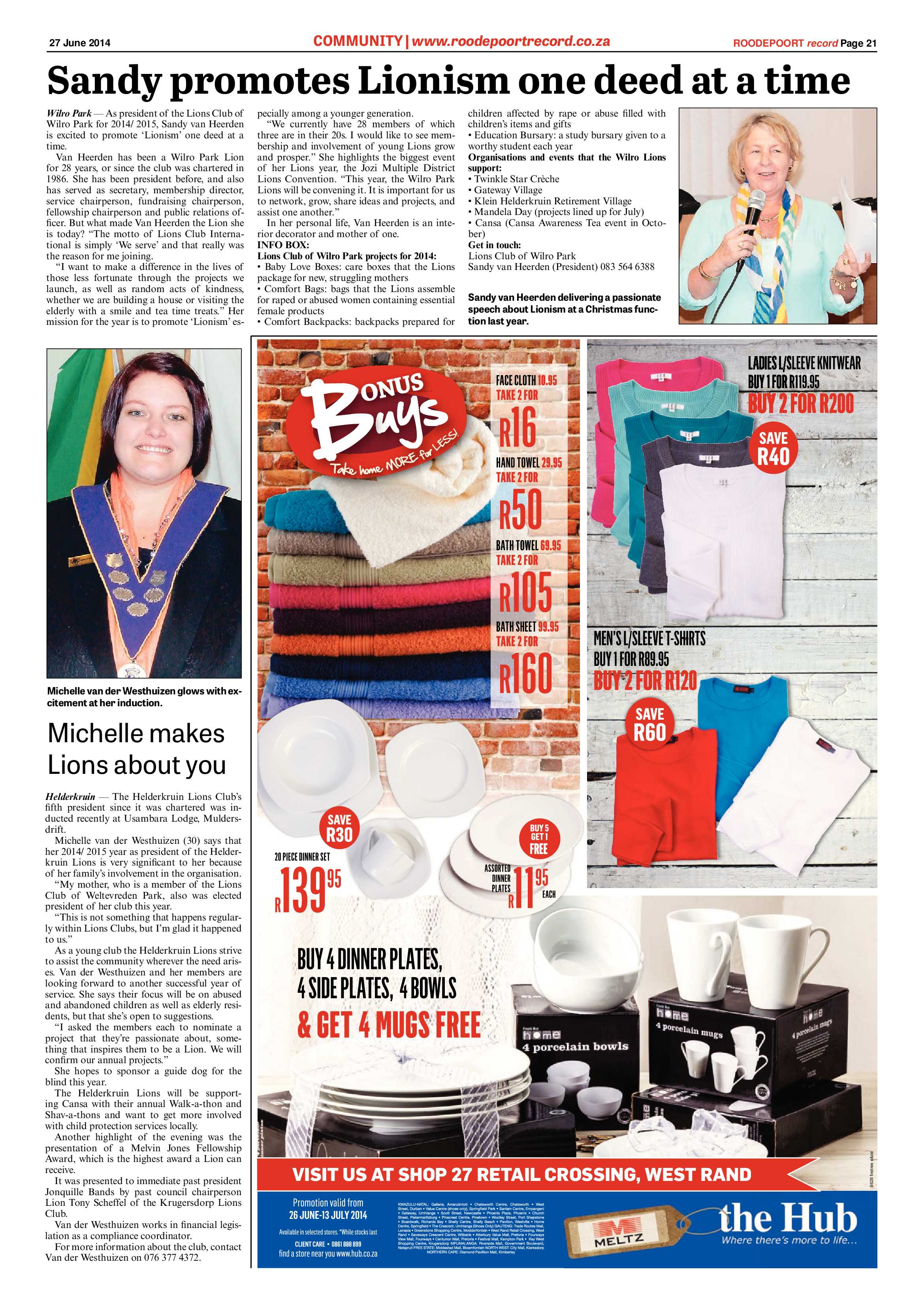 Roodepoort Record 27 June 2014 page 21