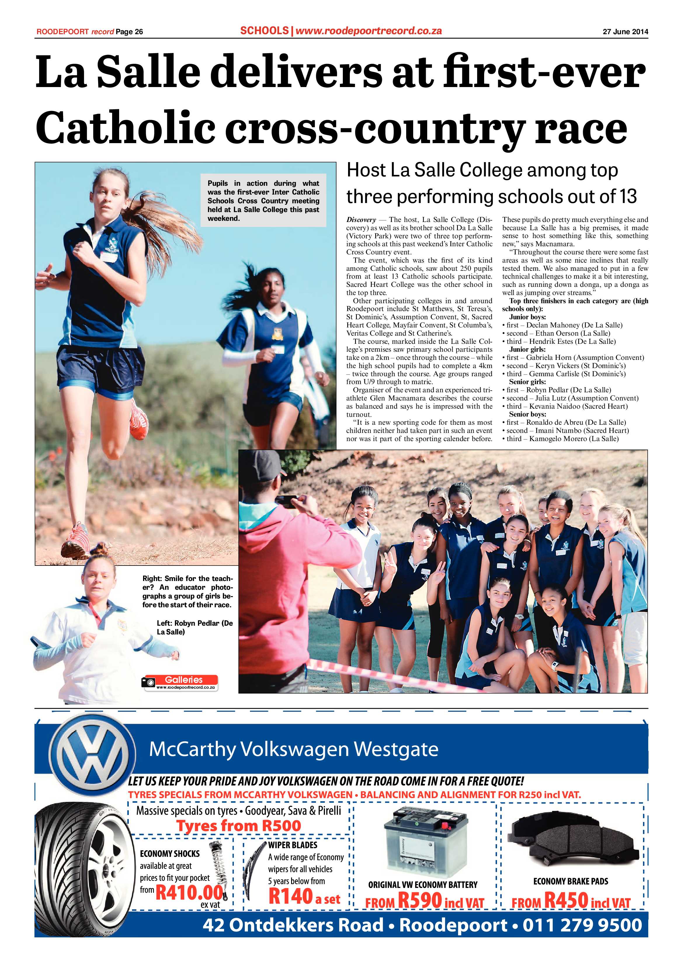 Roodepoort Record 27 June 2014 page 26