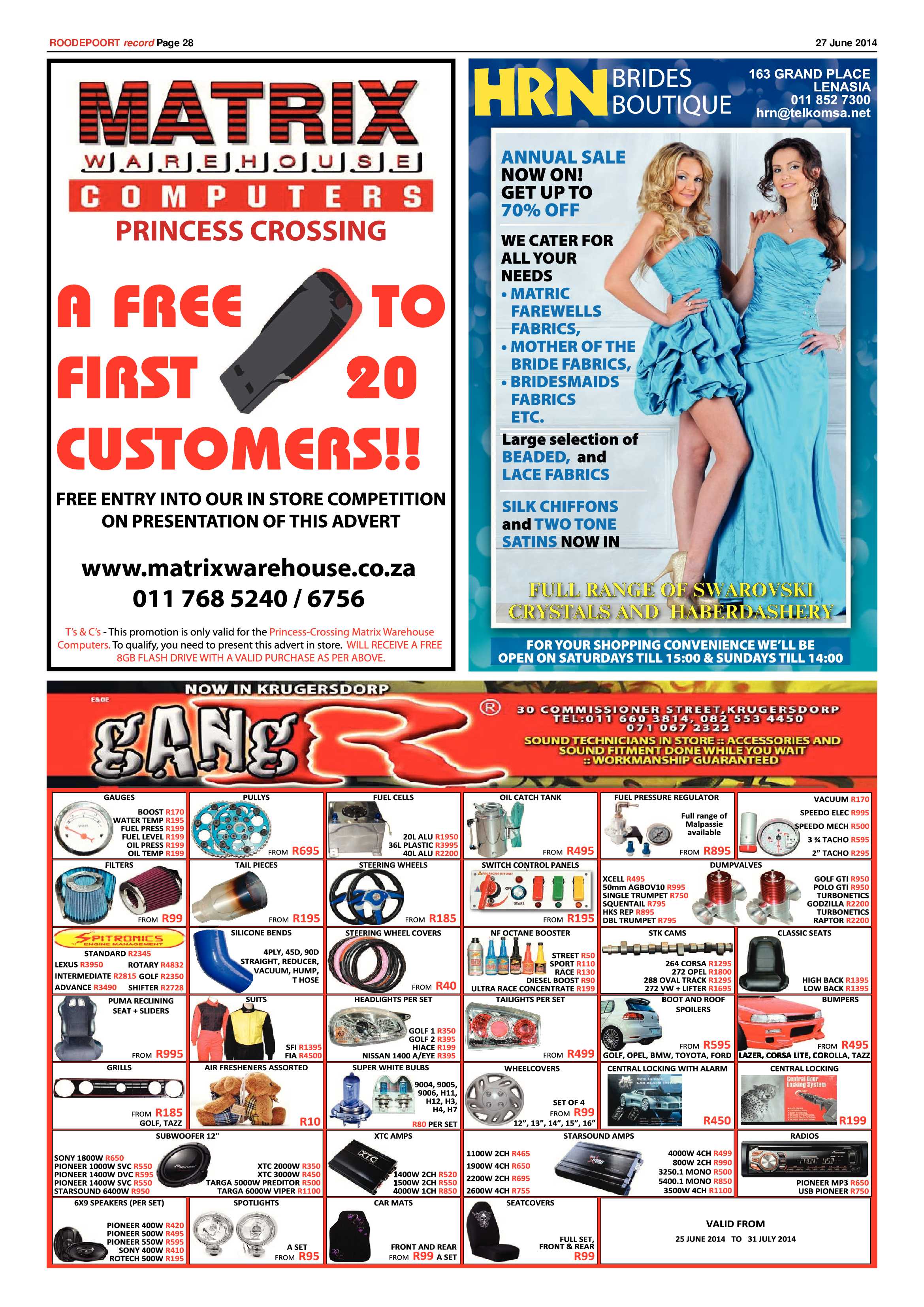 Roodepoort Record 27 June 2014 page 28