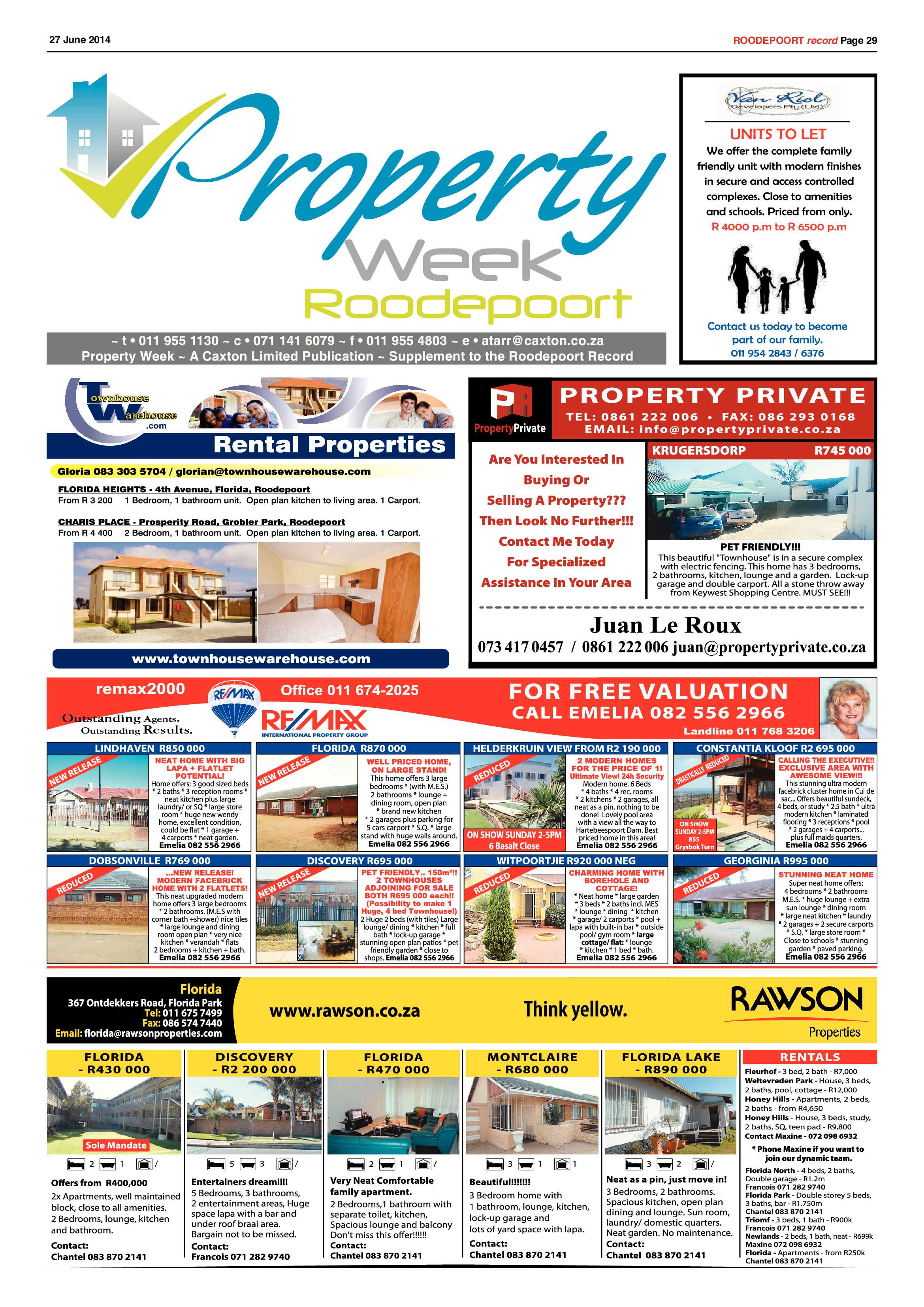 Roodepoort Record 27 June 2014 page 29