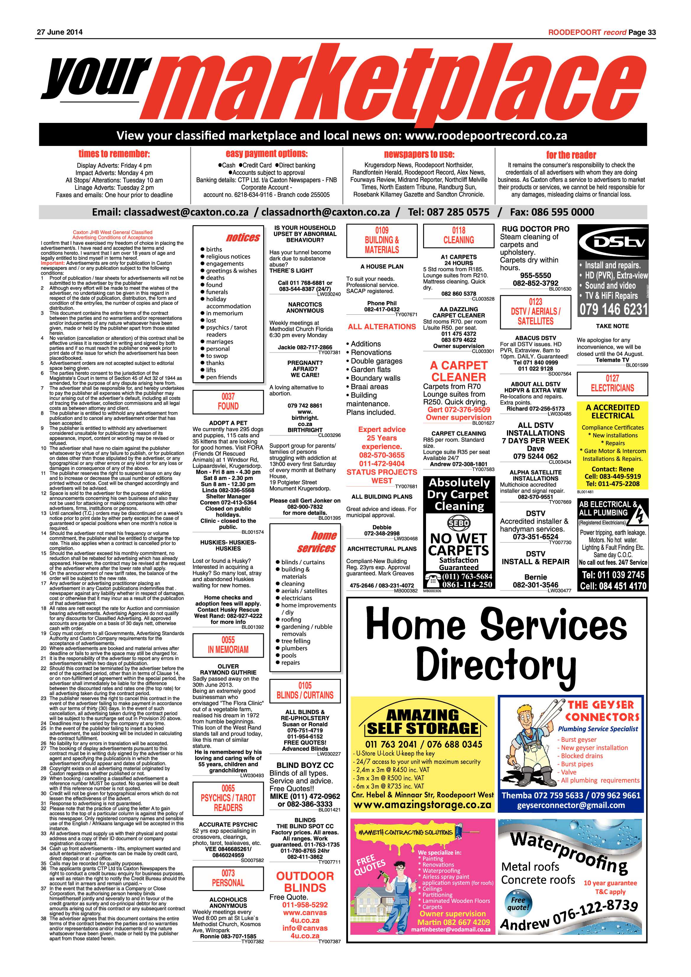 Roodepoort Record 27 June 2014 page 33