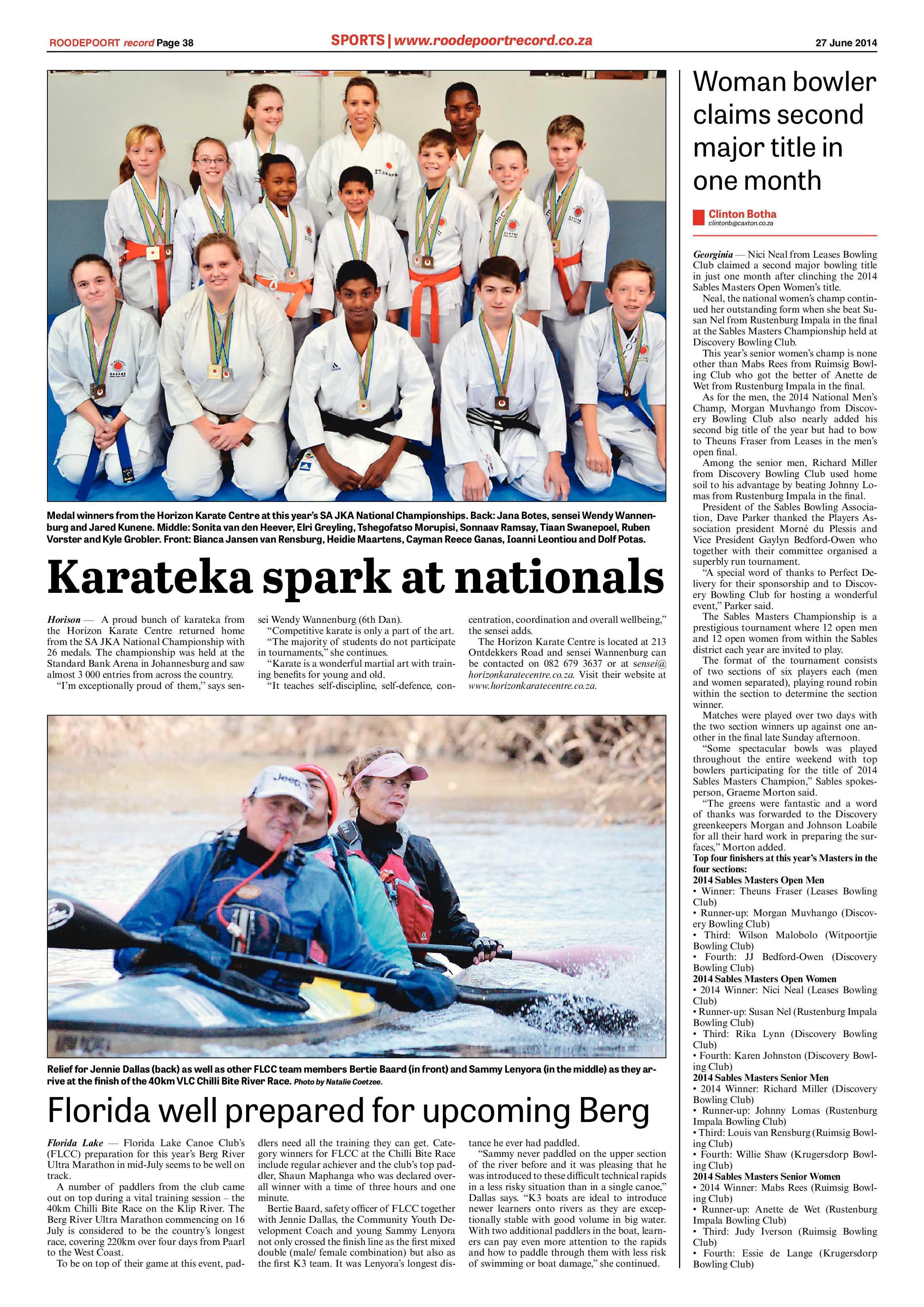 Roodepoort Record 27 June 2014 page 38