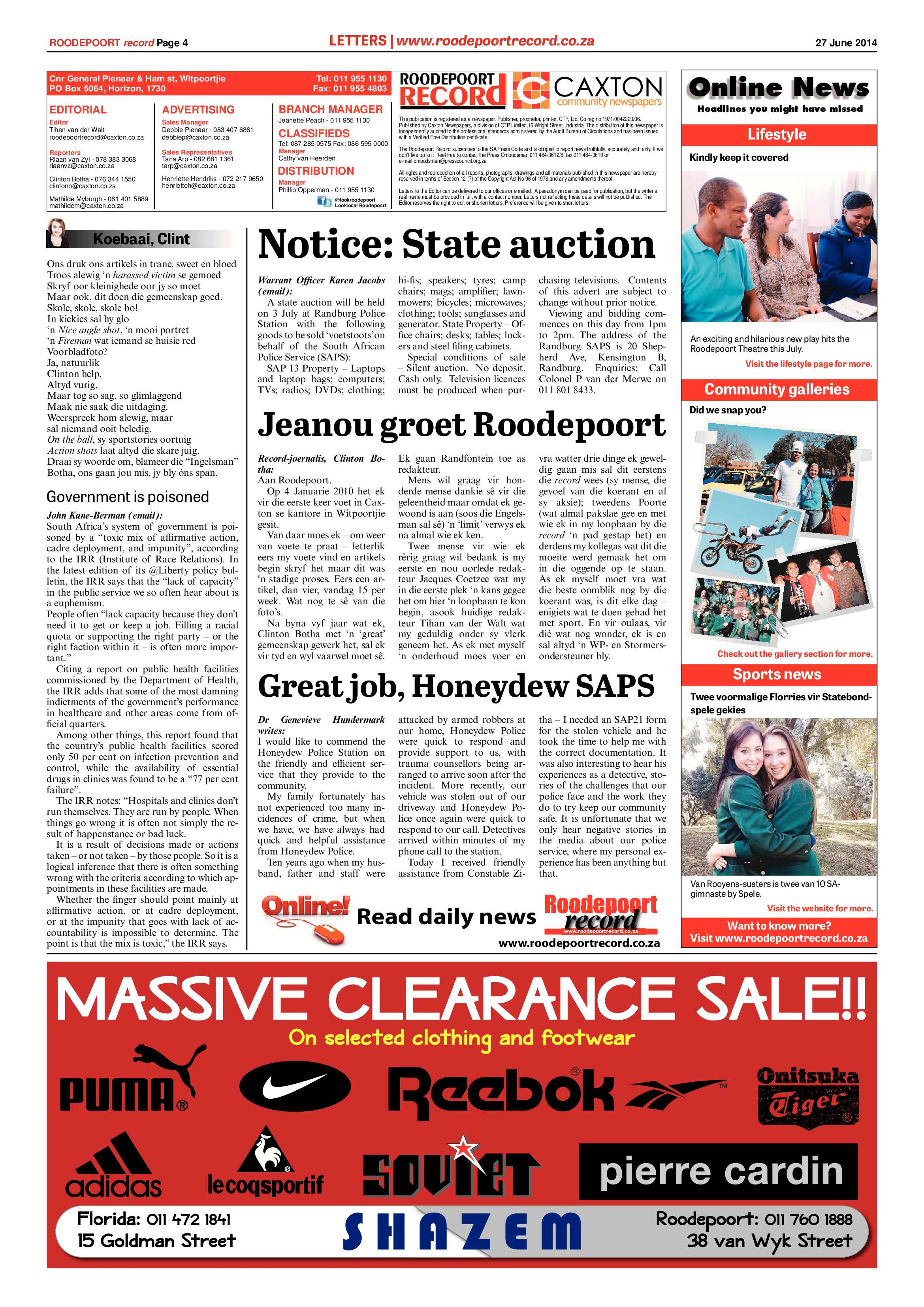 Roodepoort Record 27 June 2014 page 4
