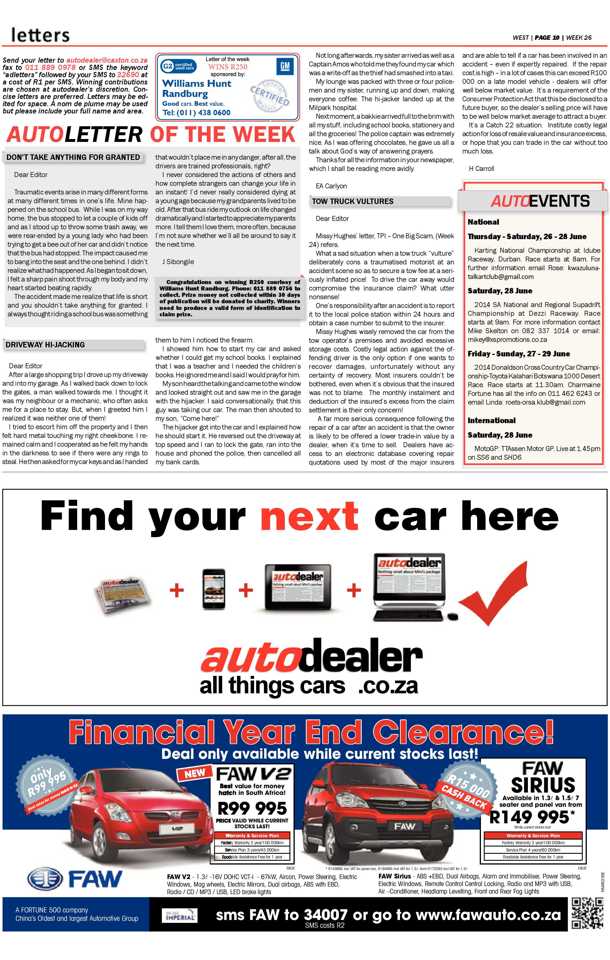 Roodepoort Record 27 June 2014 page 50