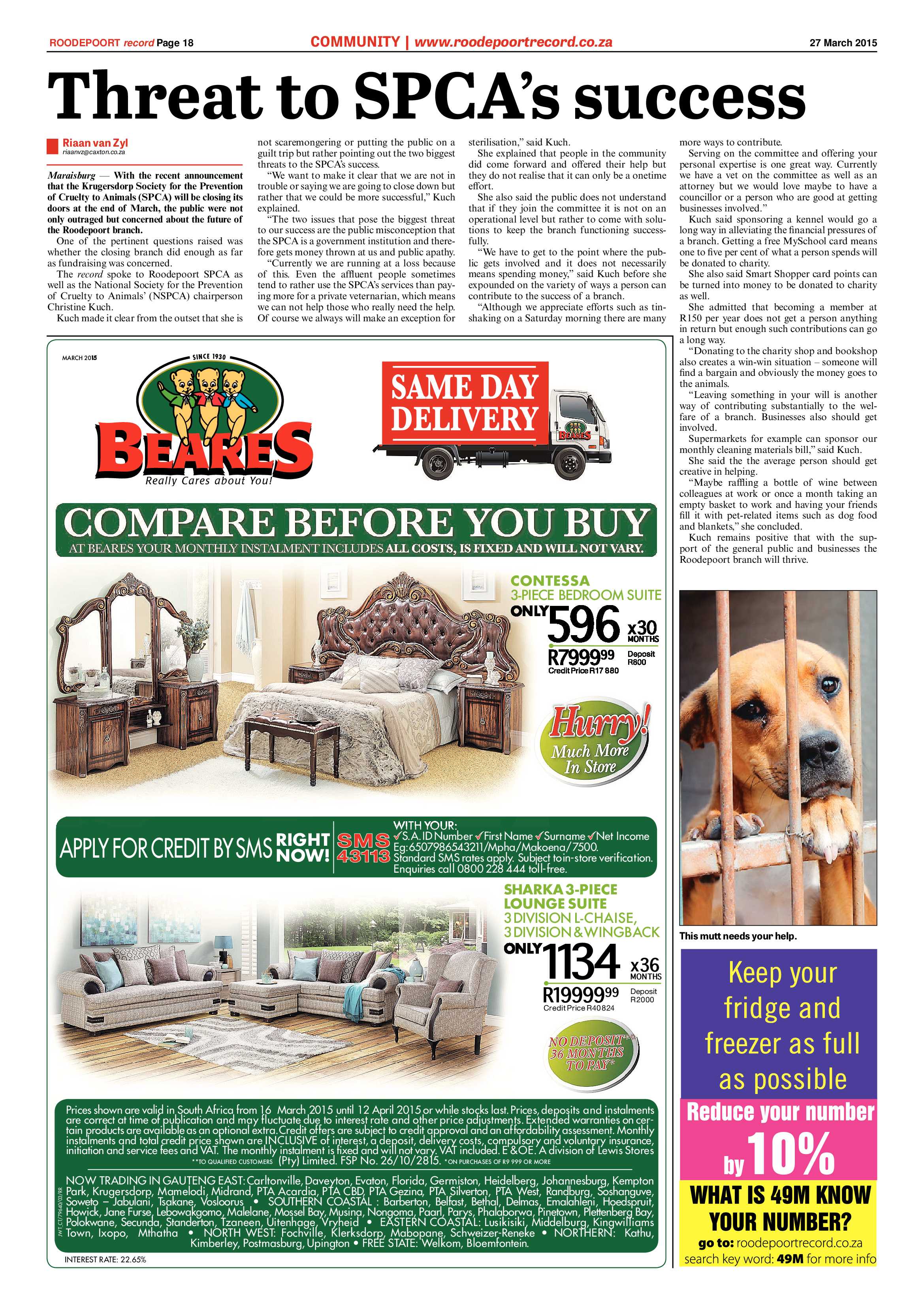 Roodepoort Record 27 March 2015 page 18