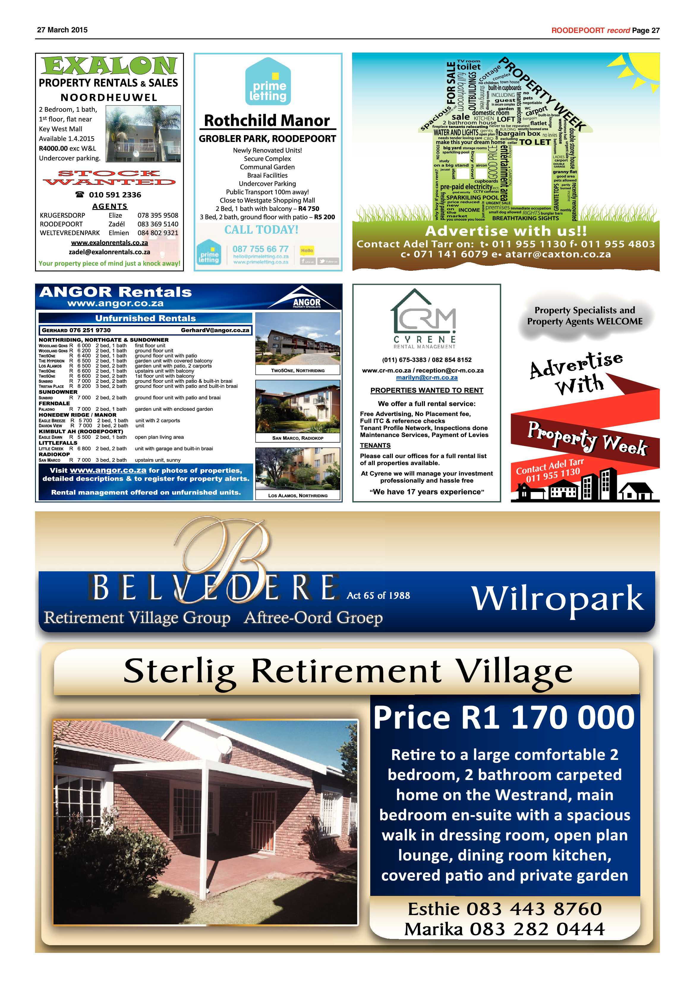 Roodepoort Record 27 March 2015 page 27